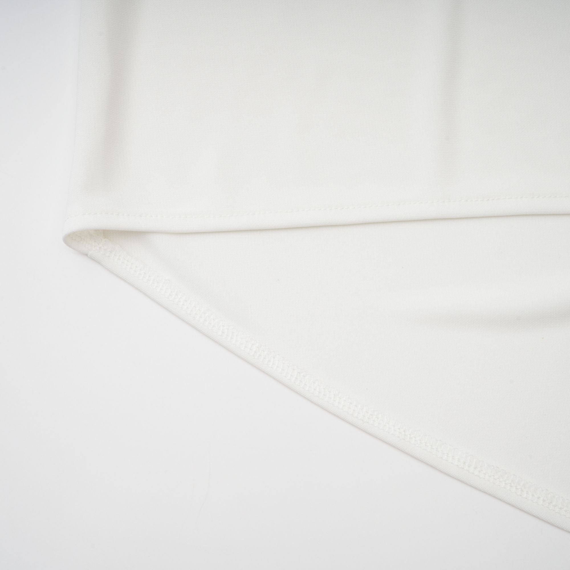 Mystérieuse White Turtleneck Draped Maxi Dress