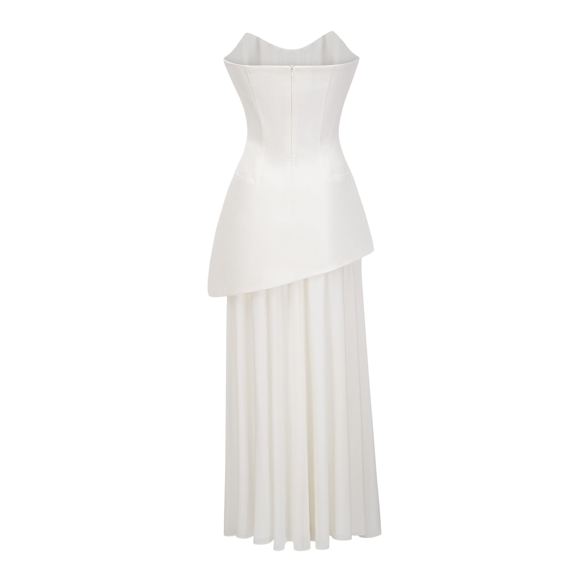 Melisande White Embellished Dress & Skirt Set