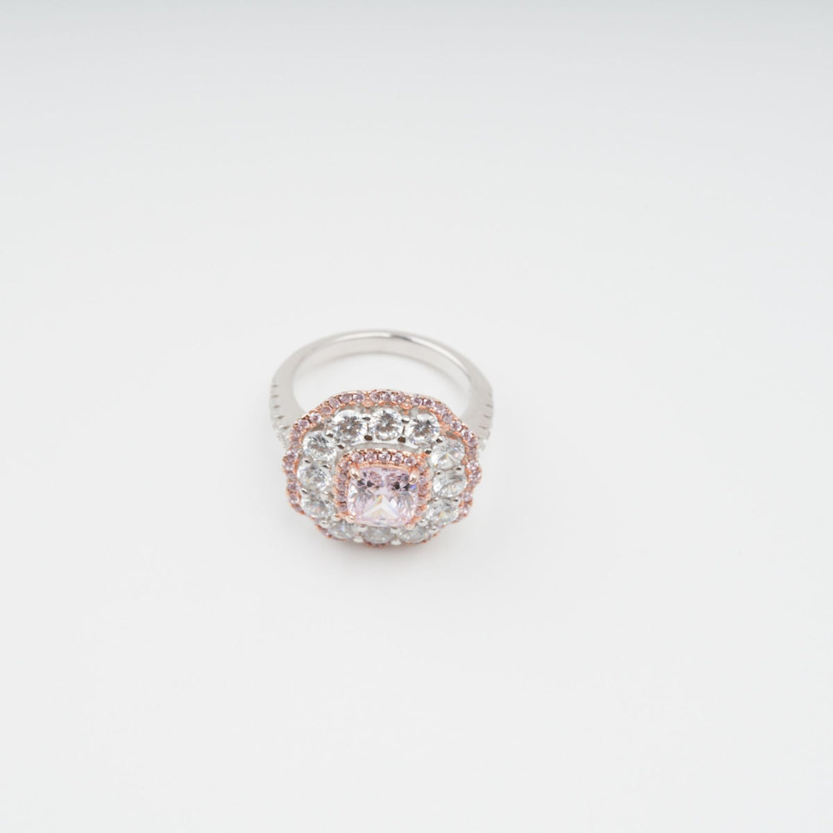Marianne Pink Polished Zircon Gemstone Sterling Silver Ring