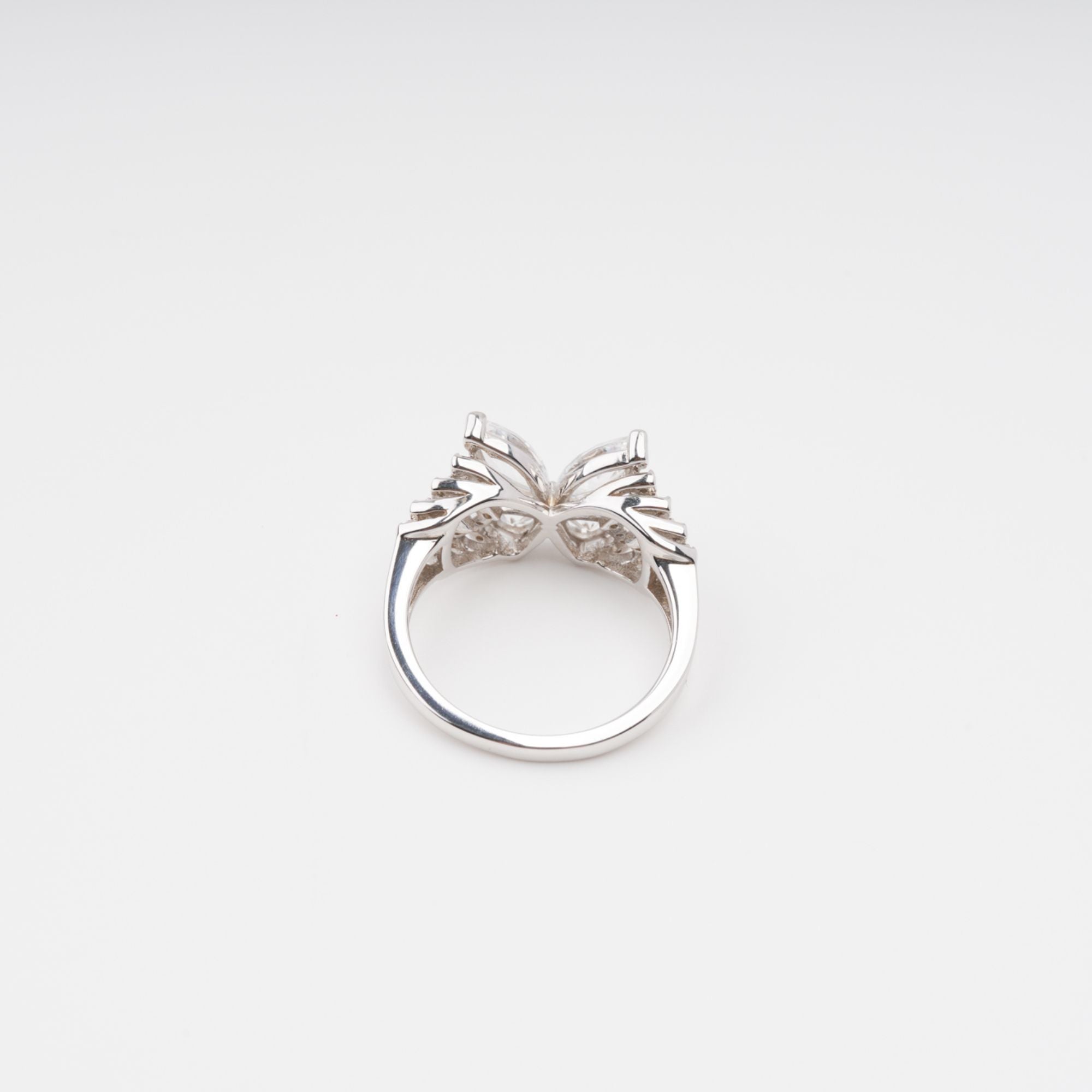 Zélie Sterling Silver Butterfly Shaped Gemstone Ring