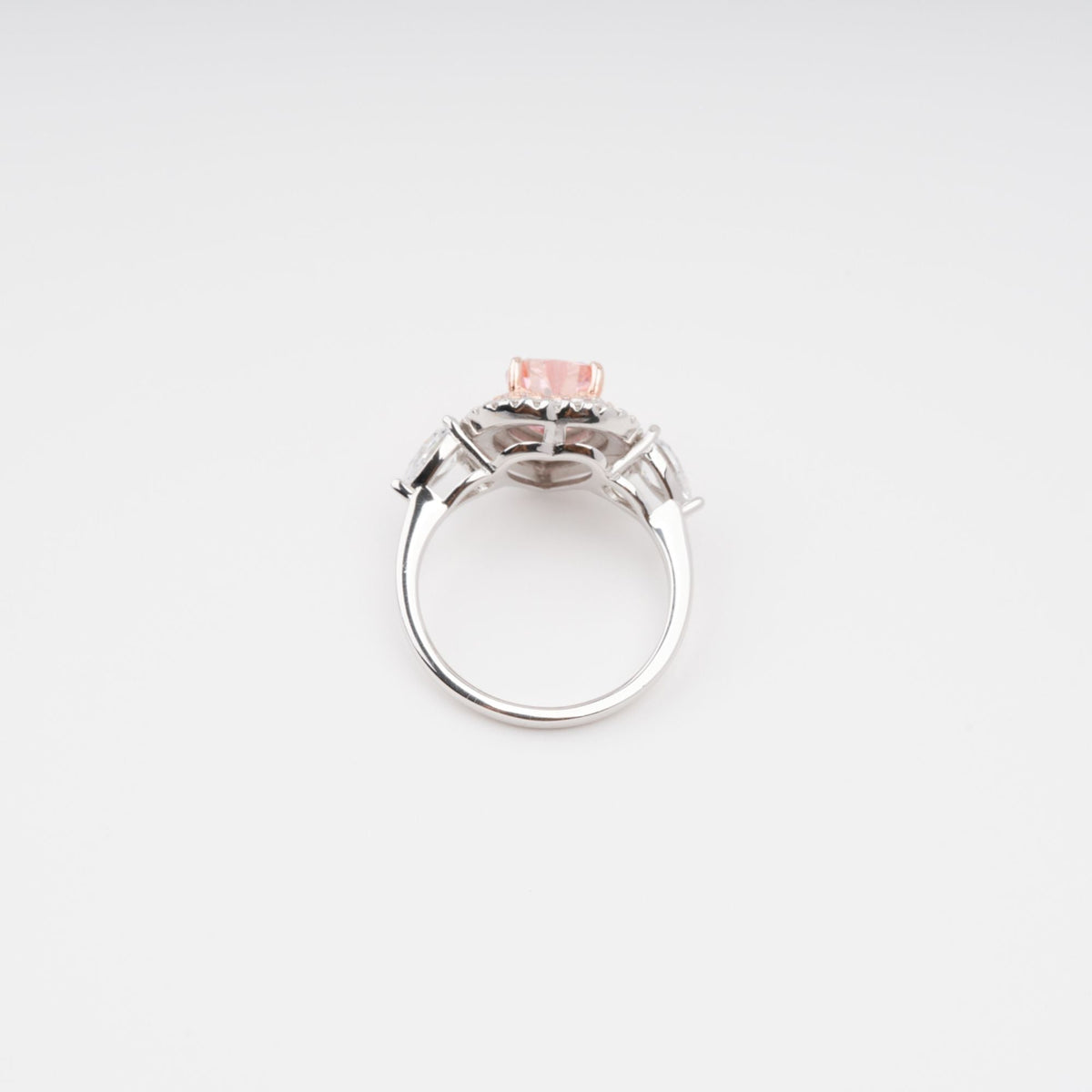 Impératrice Pink Heart Cut Gemstone Sterling Silver Ring