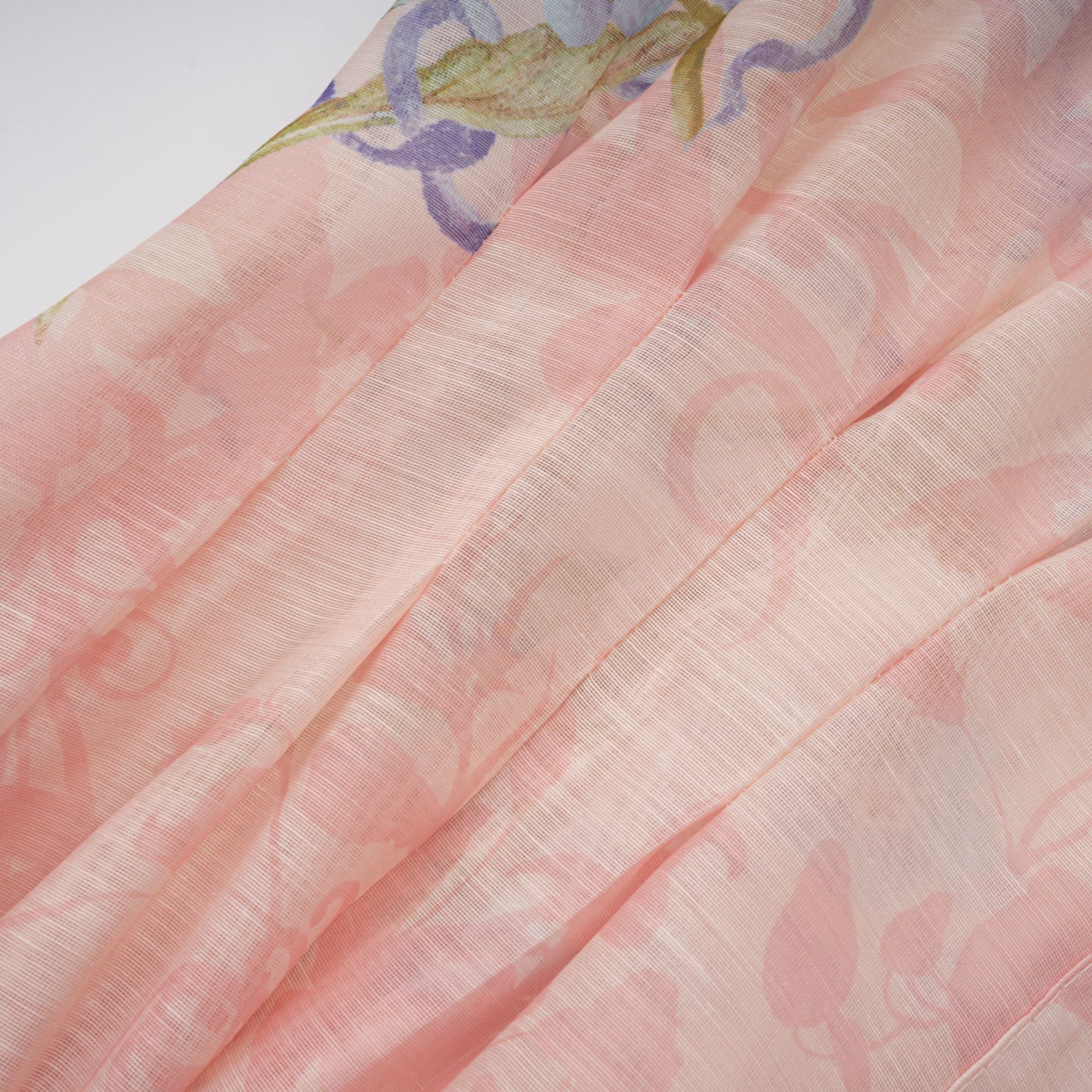 Delphine Pink Floral Print Maxi Dress