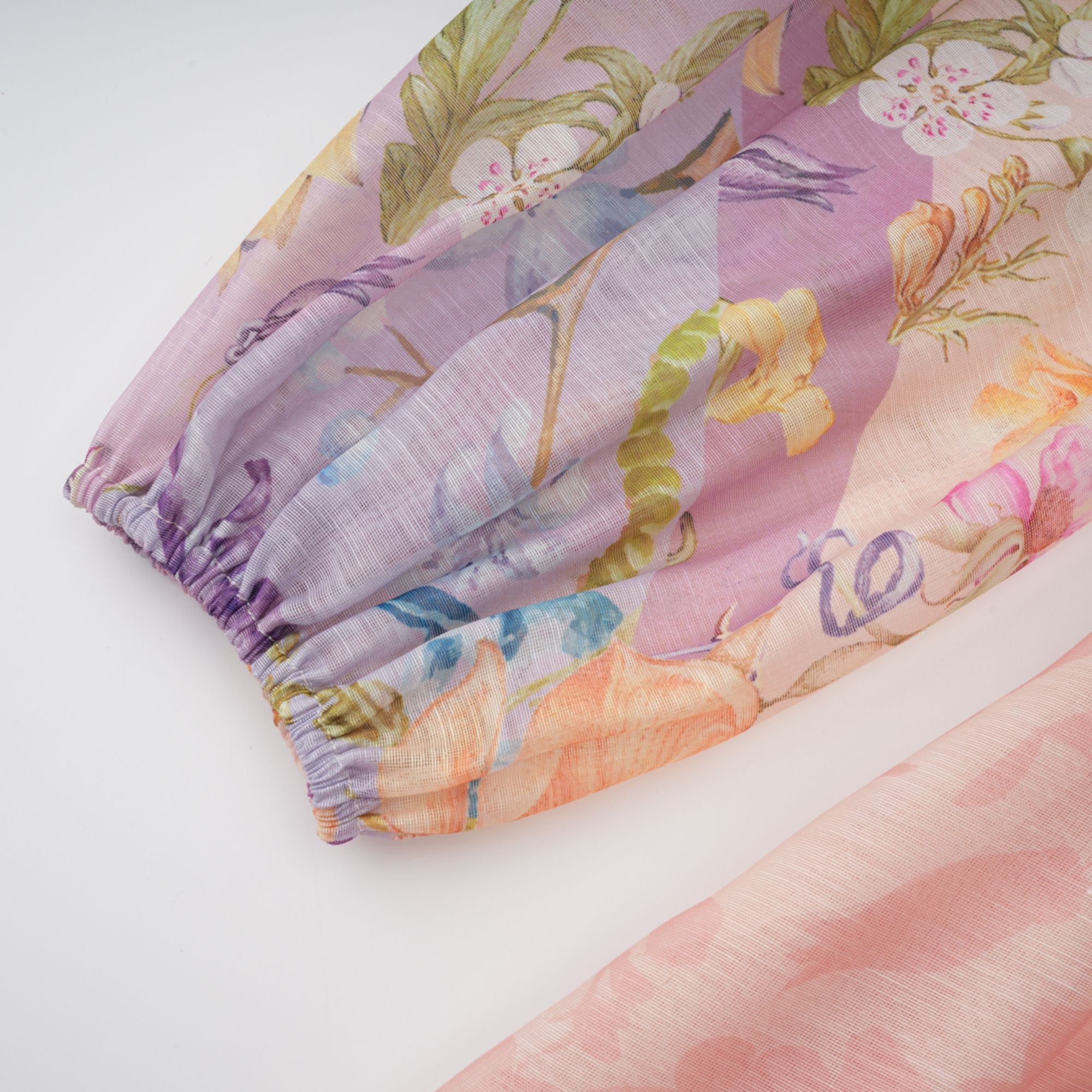 Delphine Pink Floral Print Maxi Dress