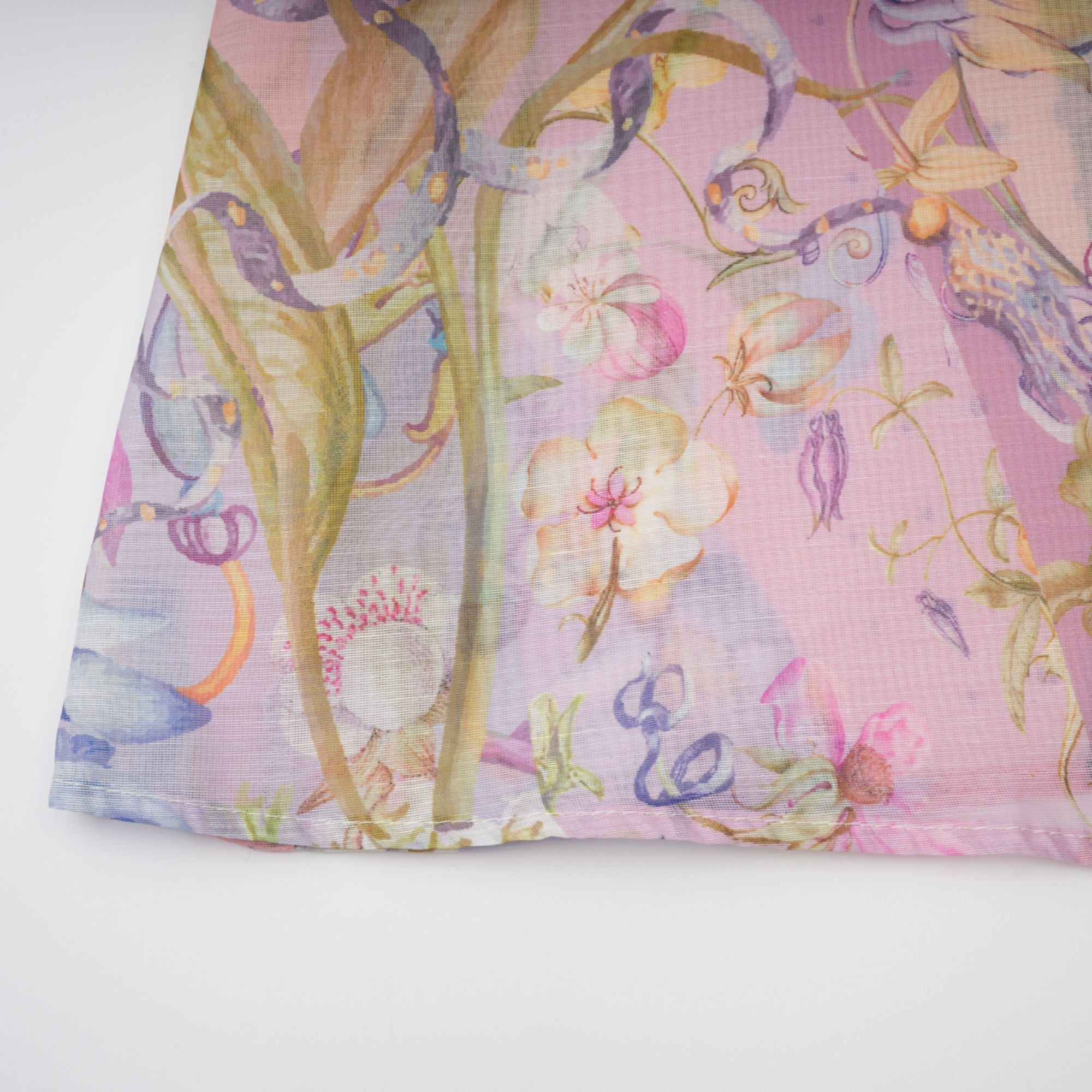 Delphine Pink Floral Print Maxi Dress