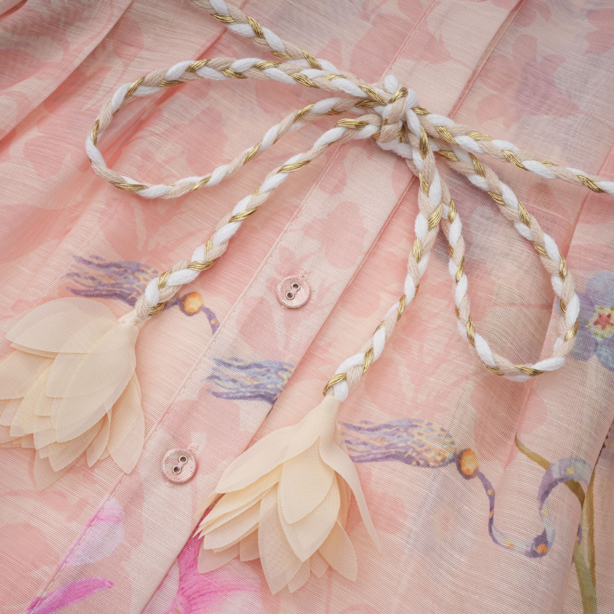 Delphine Pink Floral Print Maxi Dress