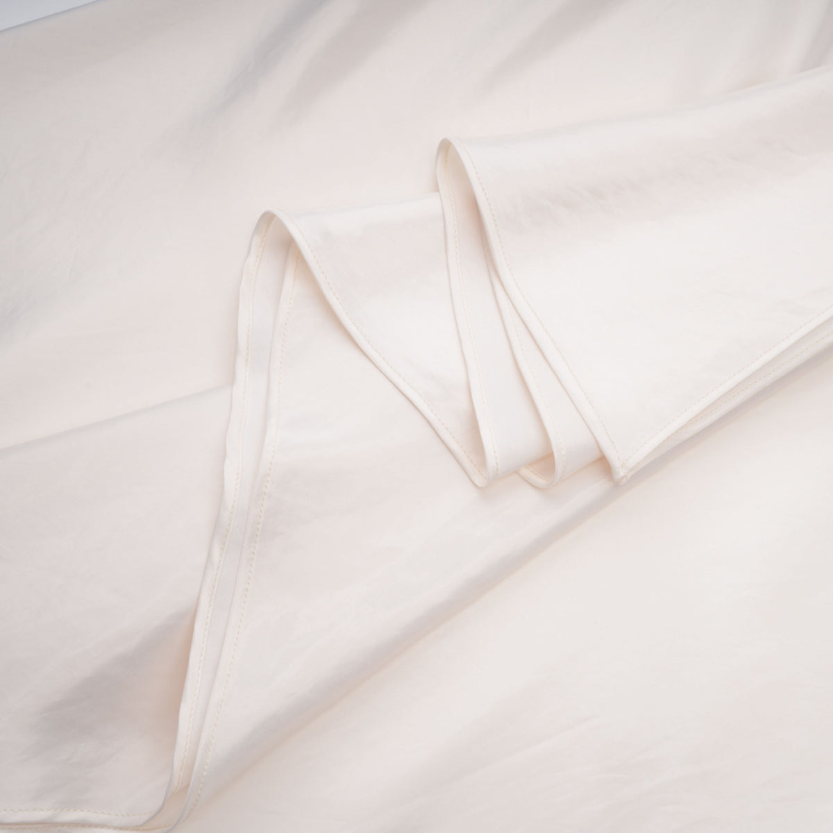 Lilla Beige Strapless Ruffled Satin Maxi Dress
