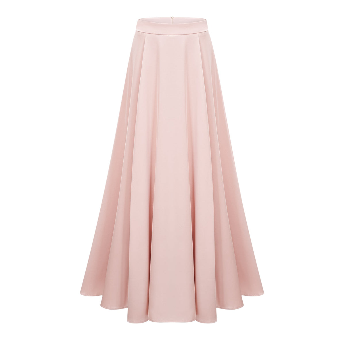Everleigh Champagne Satin Top & Skirt Set With Cape Detail