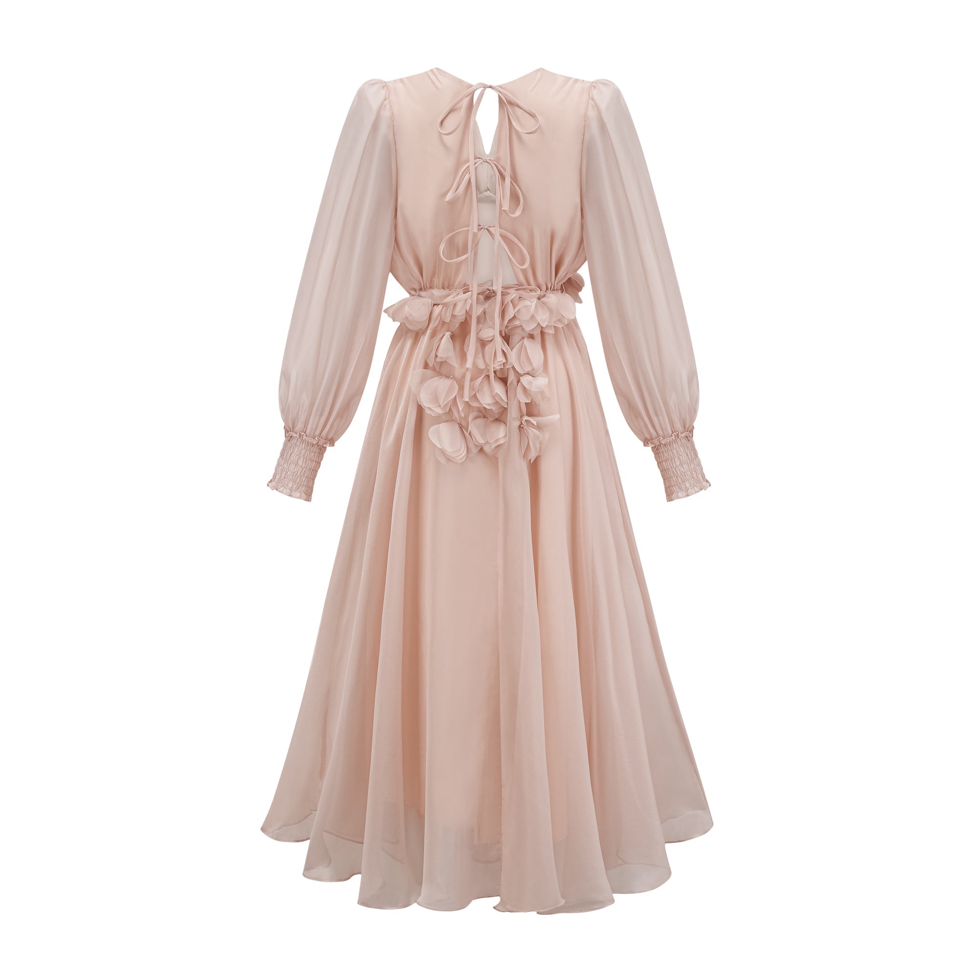 Lucie faux-floral embellished midi dress (Final Sale-US Only)