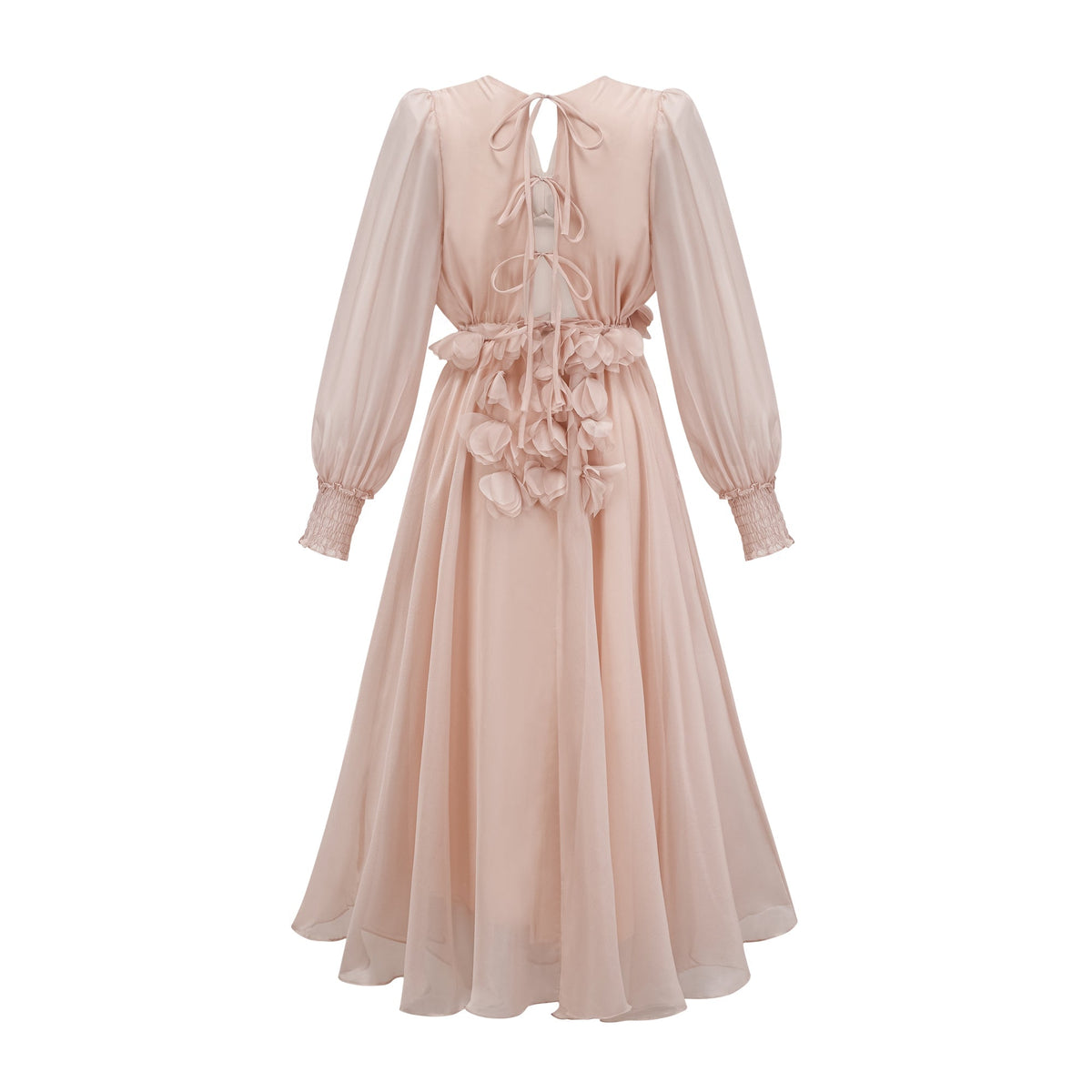 Lucie faux-floral embellished midi dress (Final Sale-US Only)