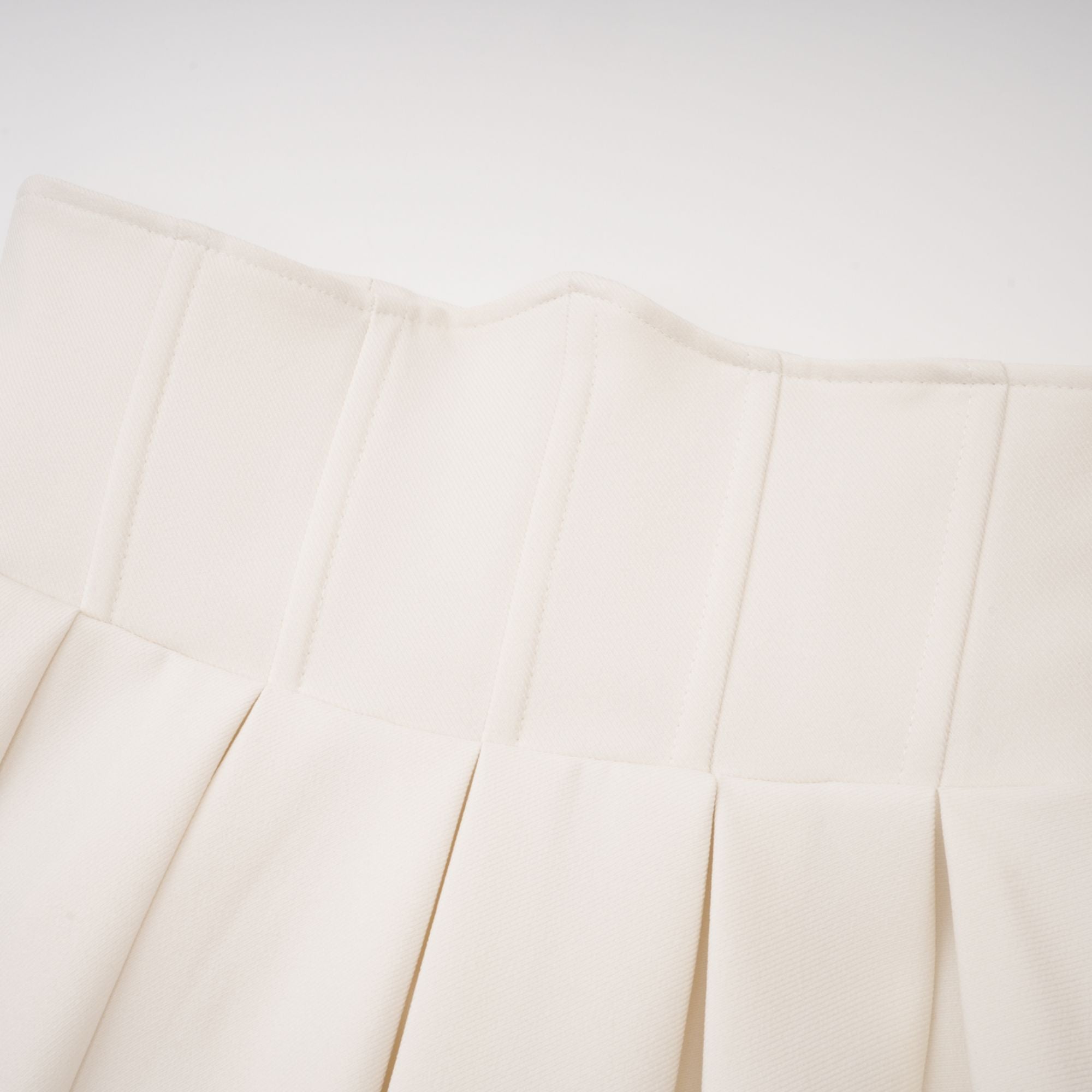 Maja White Faux Pearl Jacket & Pleated Skirt Set