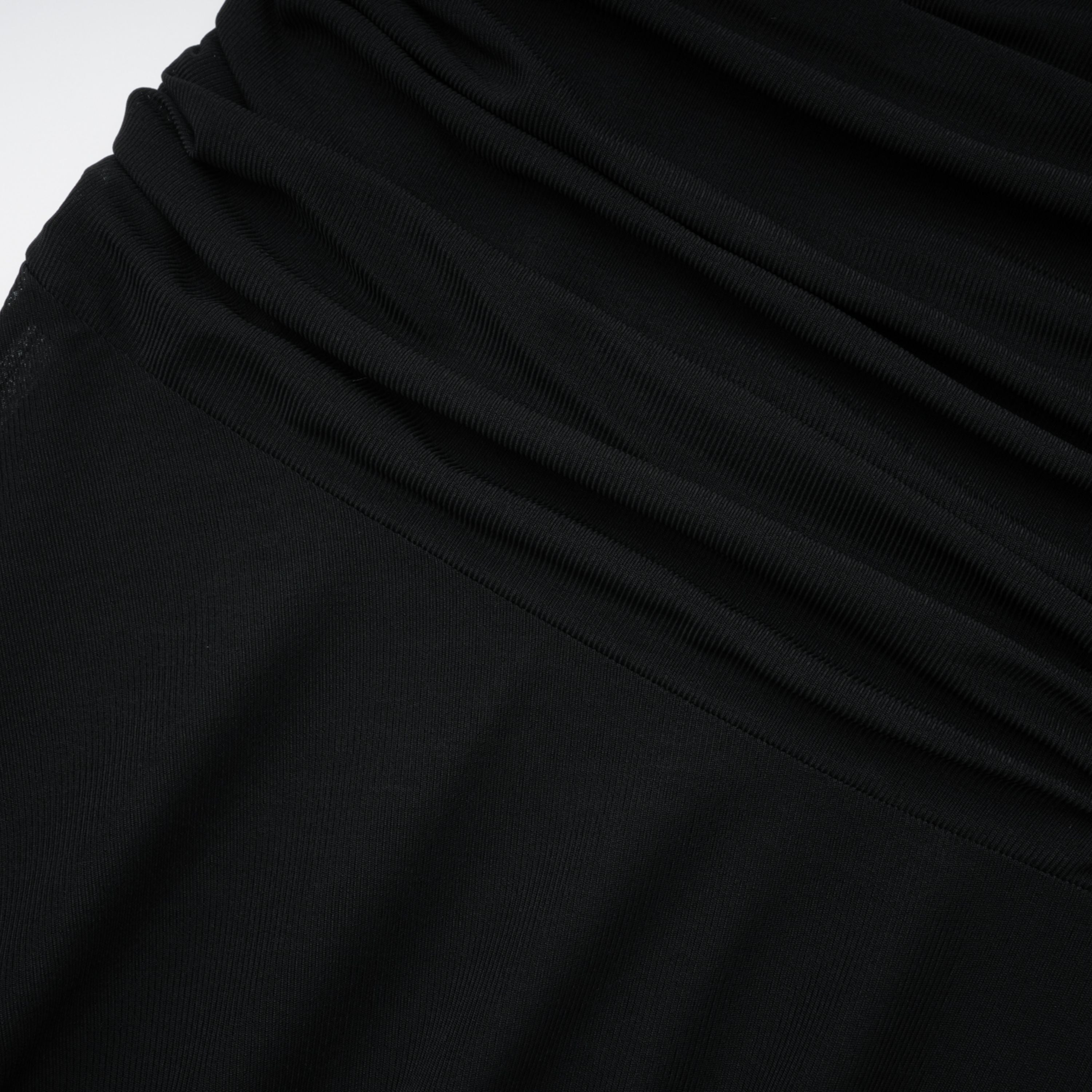 Greta Black Ruched Sheer Mesh Maxi Dress (Final Sale)