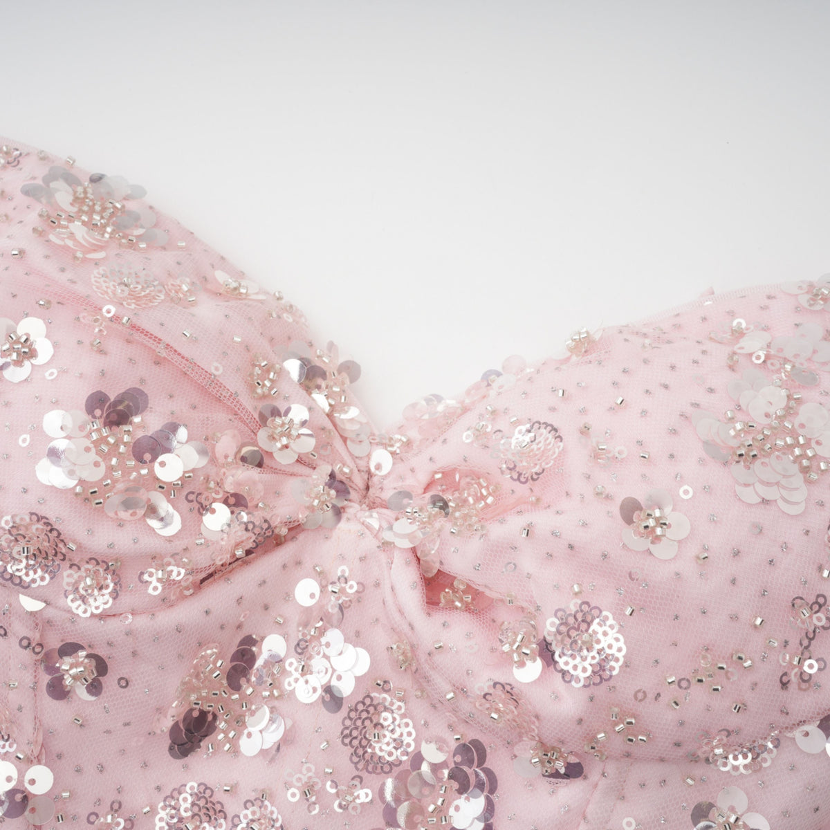 Teodora Pink Corseted Bodysuit & Satin Skirt Set