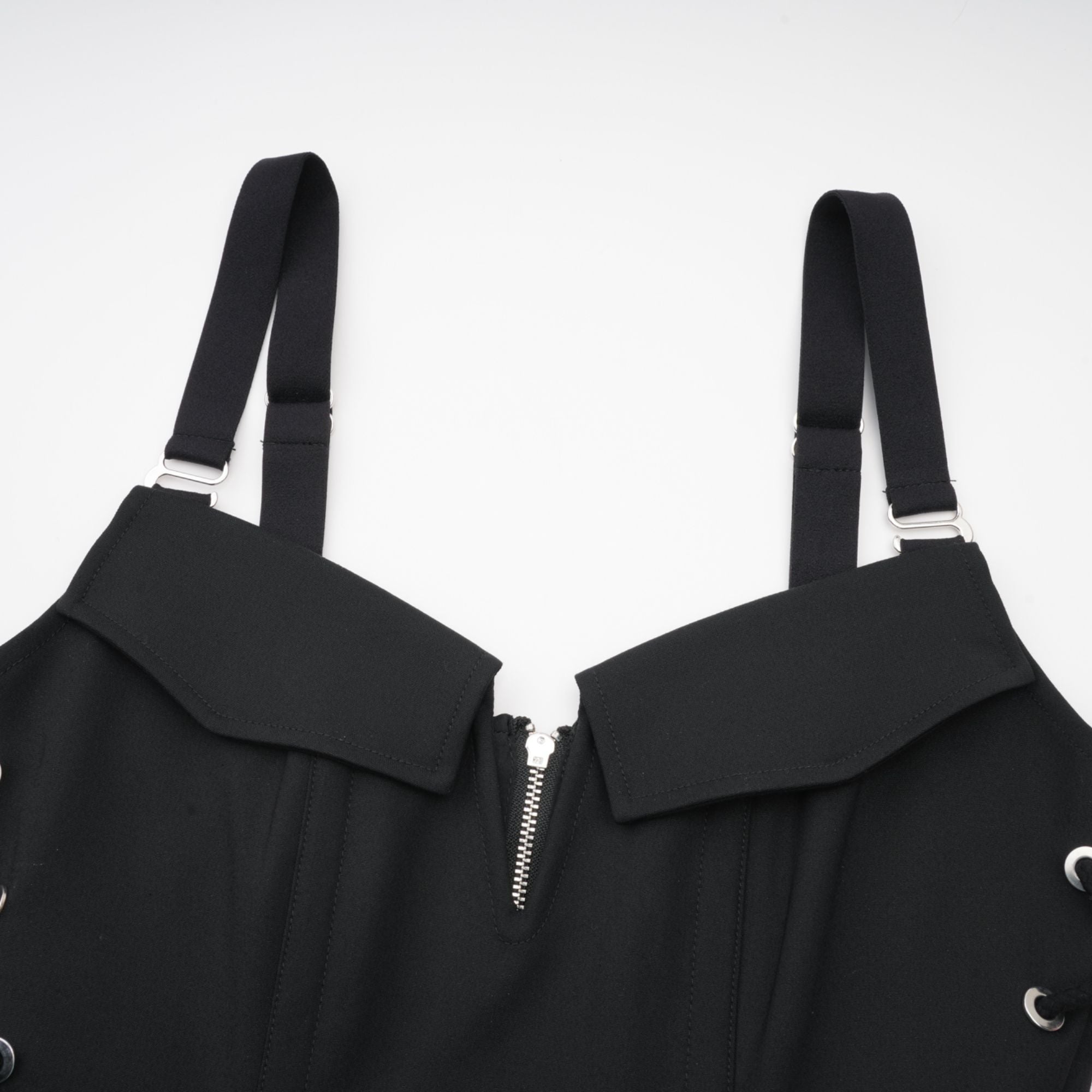 Jaina black hook & eye pocket dress (Final Sale-US Only)
