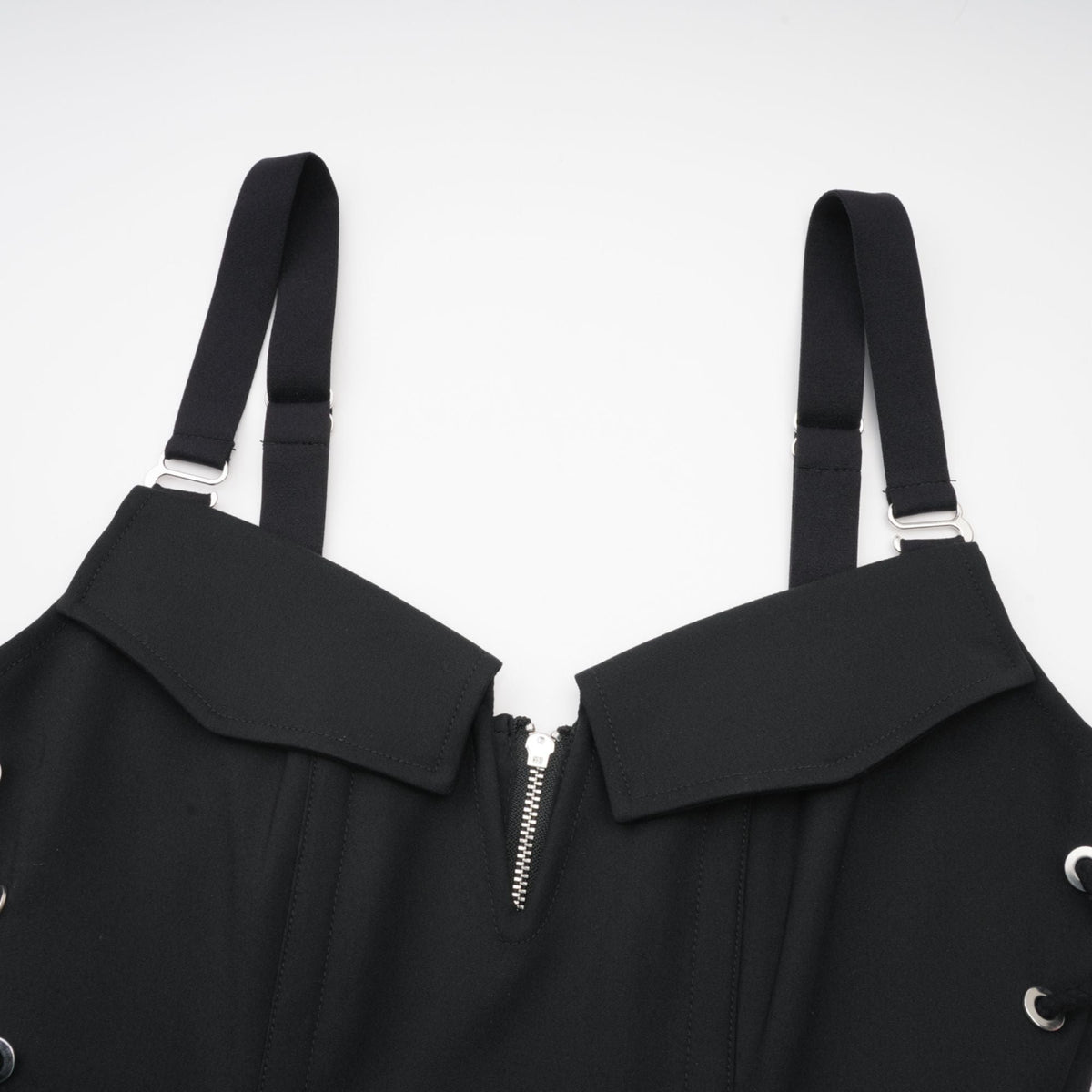 Jaina black hook & eye pocket dress (Final Sale-US Only)