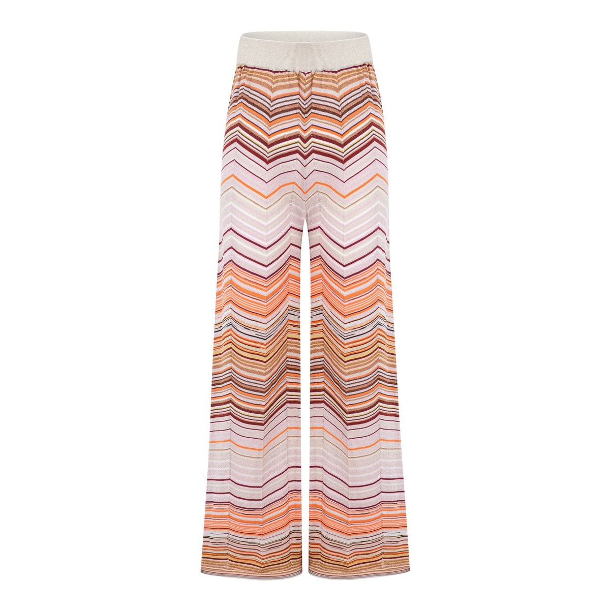 Chloé Neutral Striped Knit Matching Set