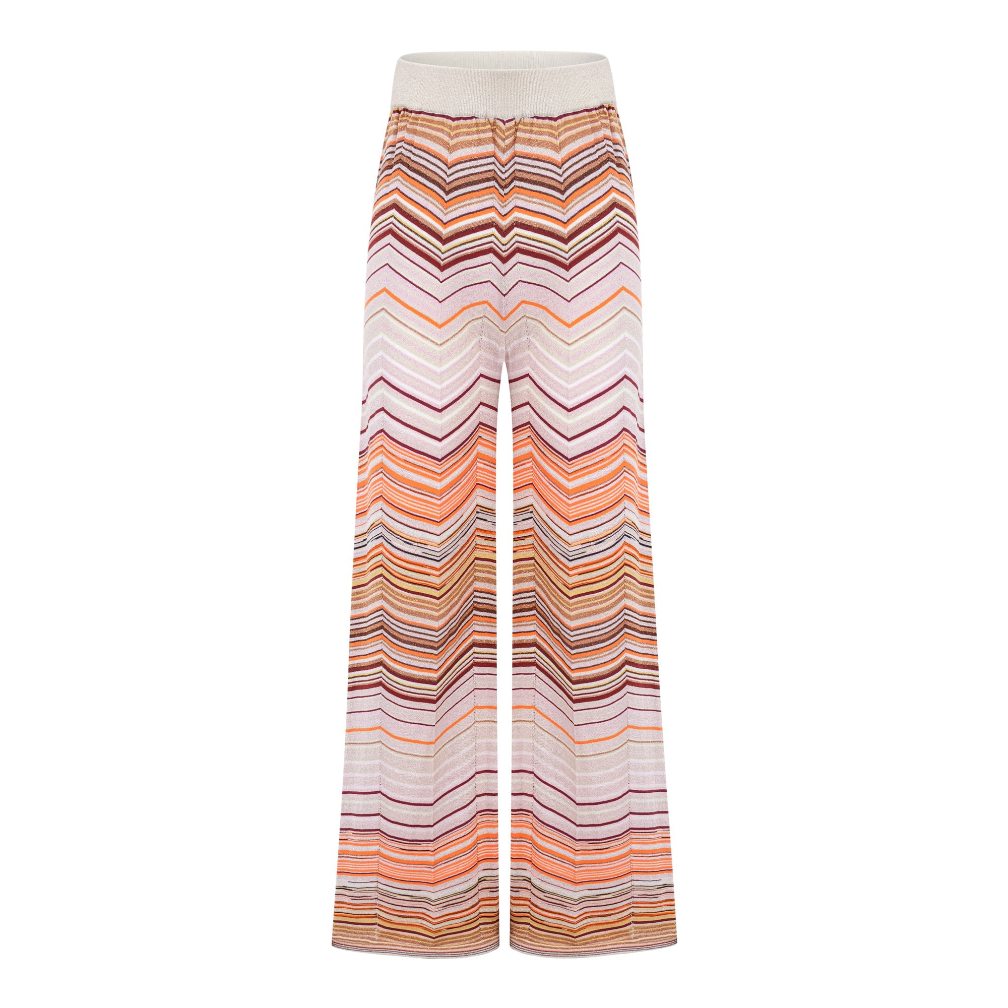 Chloé Neutral Striped Knit Matching Set