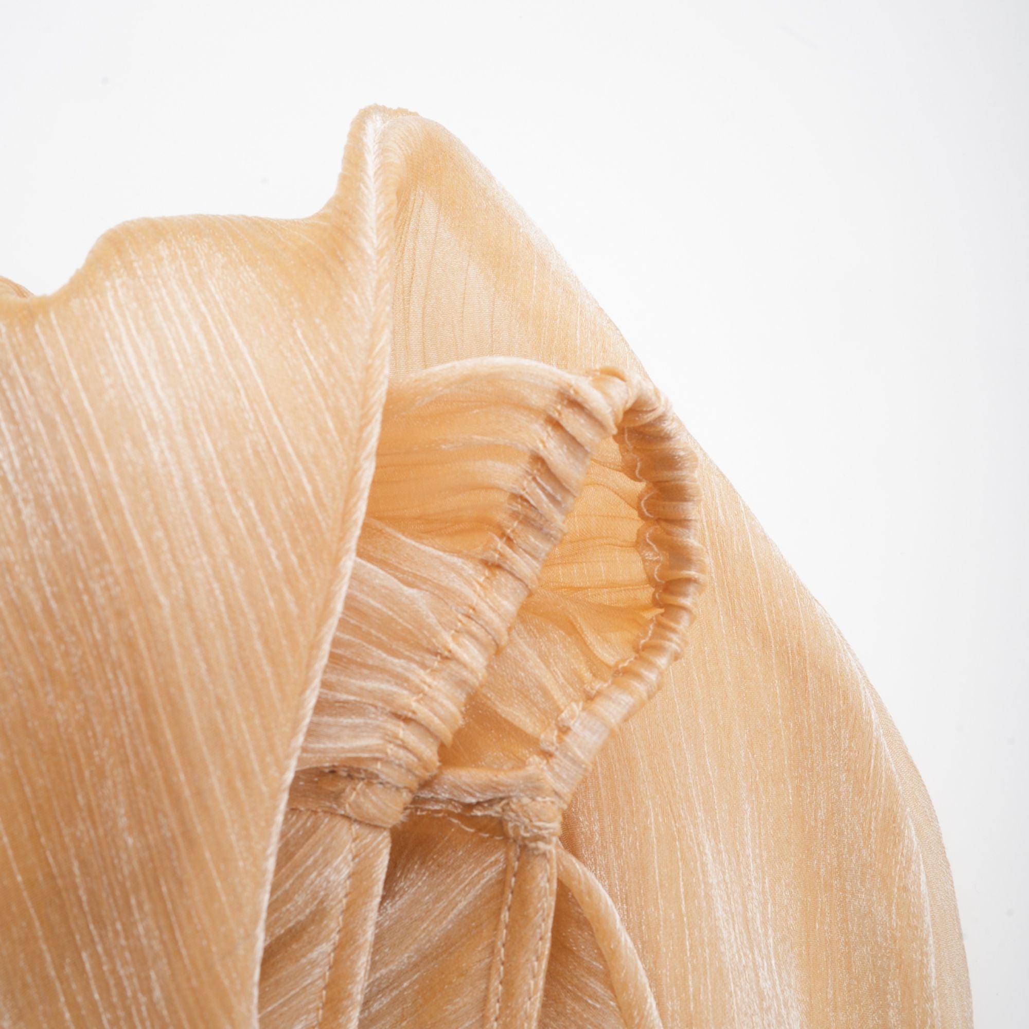 Adelina gold crystal-embellished panelled mini dress