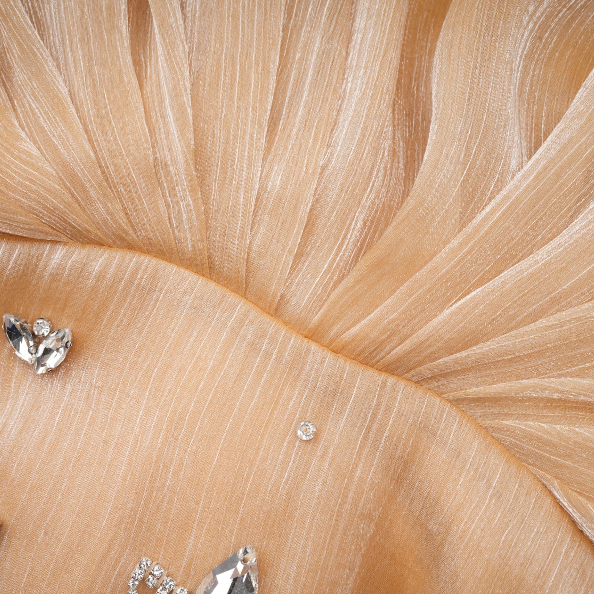 Adelina gold crystal-embellished panelled mini dress (Final Sale-US Only)