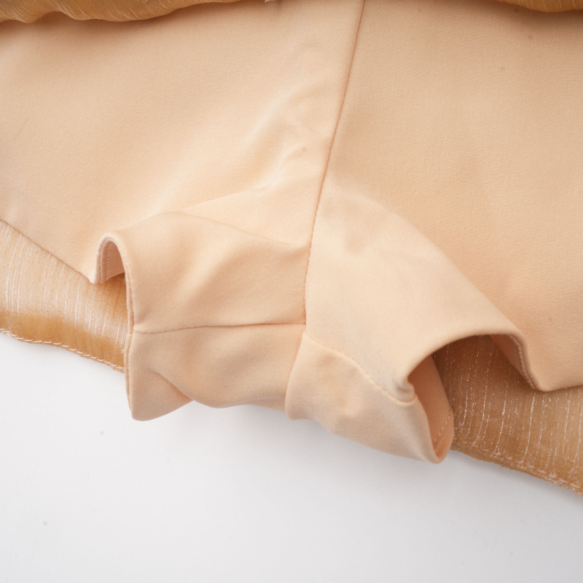 Adelina gold crystal-embellished panelled mini dress