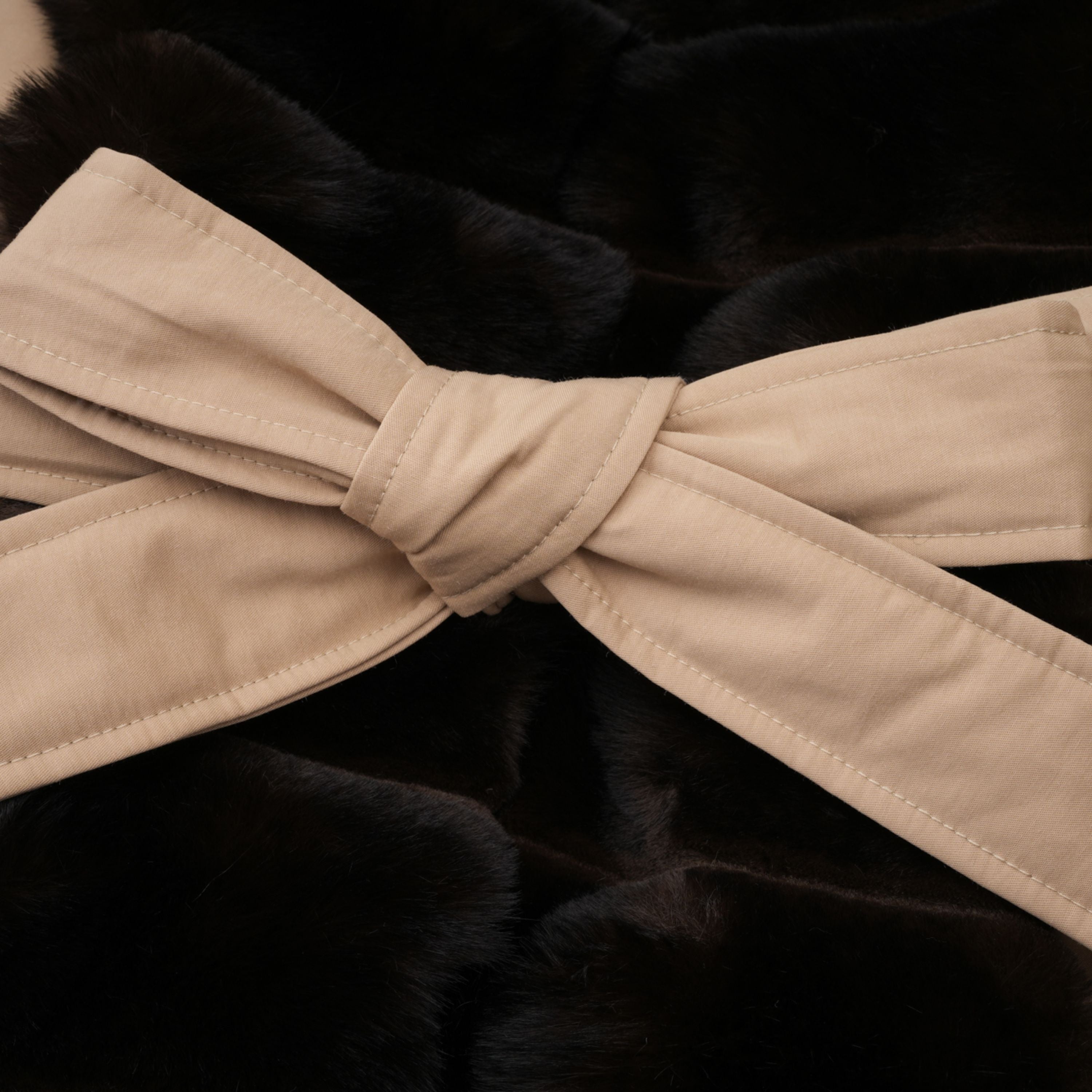 Ileana Khaki Fur Trim Bubble Down Jacket (Final Sale)