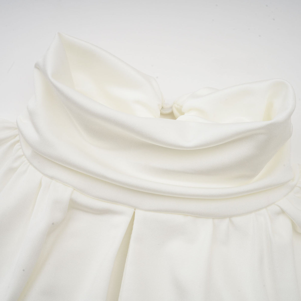 Maeva faux-flower ruched mini dress in White (Final Sale-US Only)