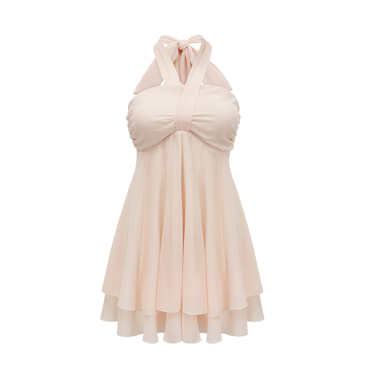Esmerie Sleeveless Bustier Mini Dress with Back Tie Detail (Final Sale)