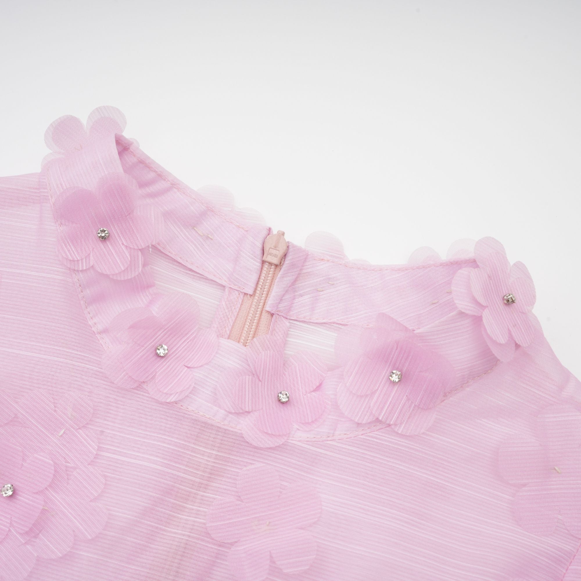 Honorine pink floral-appliqué mini dress (US Only)