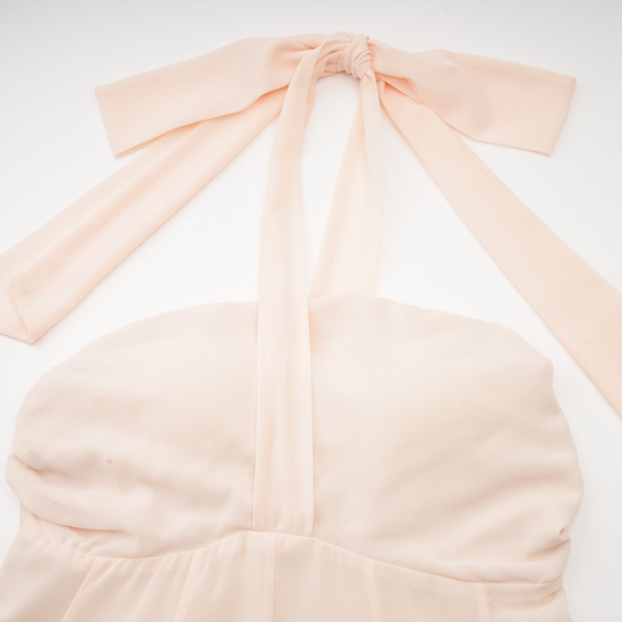 Esmerie bustier sleeveless back-tie mini dress