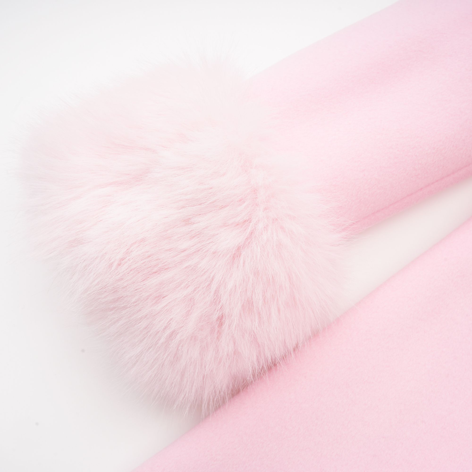 Louisette pink faux-fur overcoat (Final Sale-US Only)