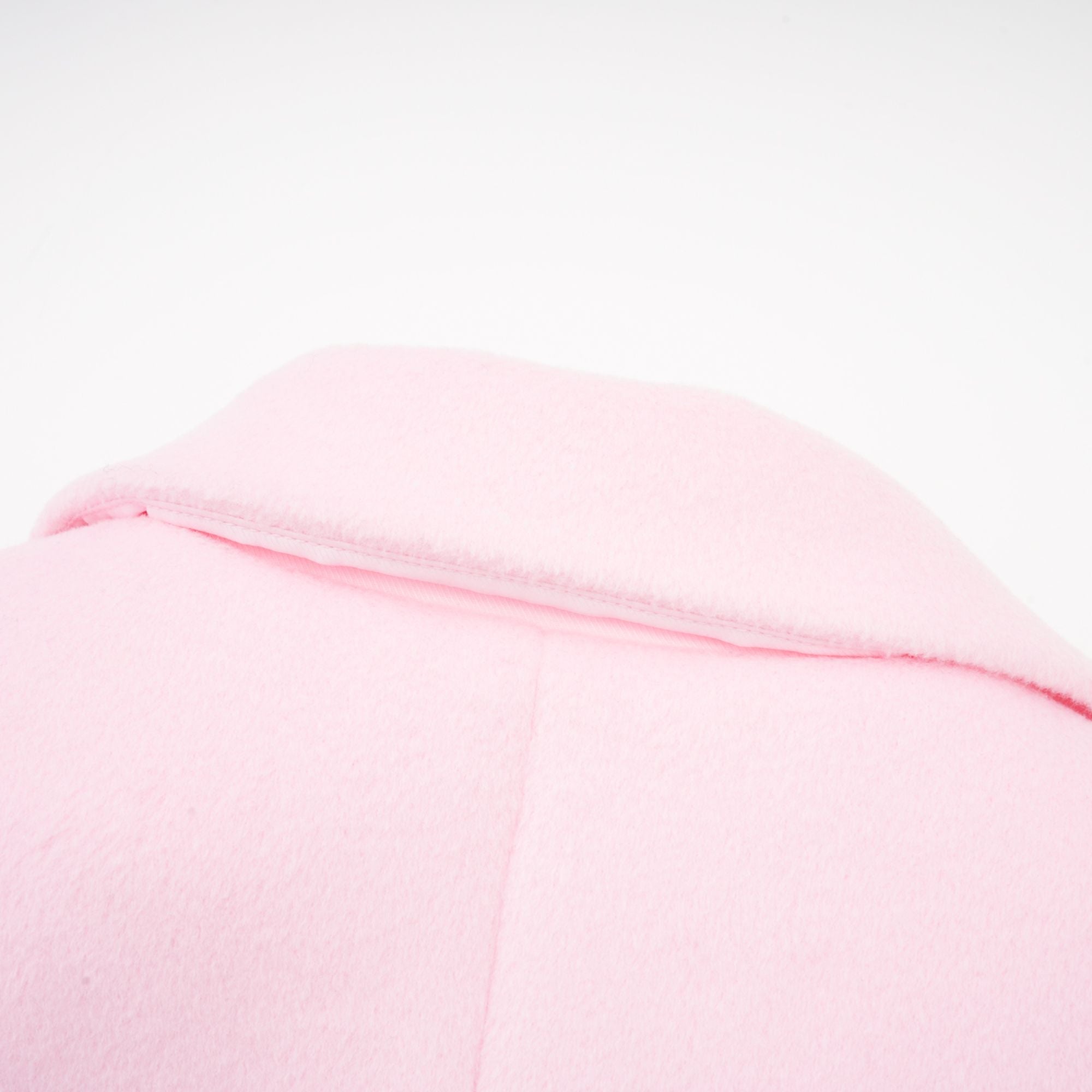 Louisette pink faux-fur overcoat (Final Sale)