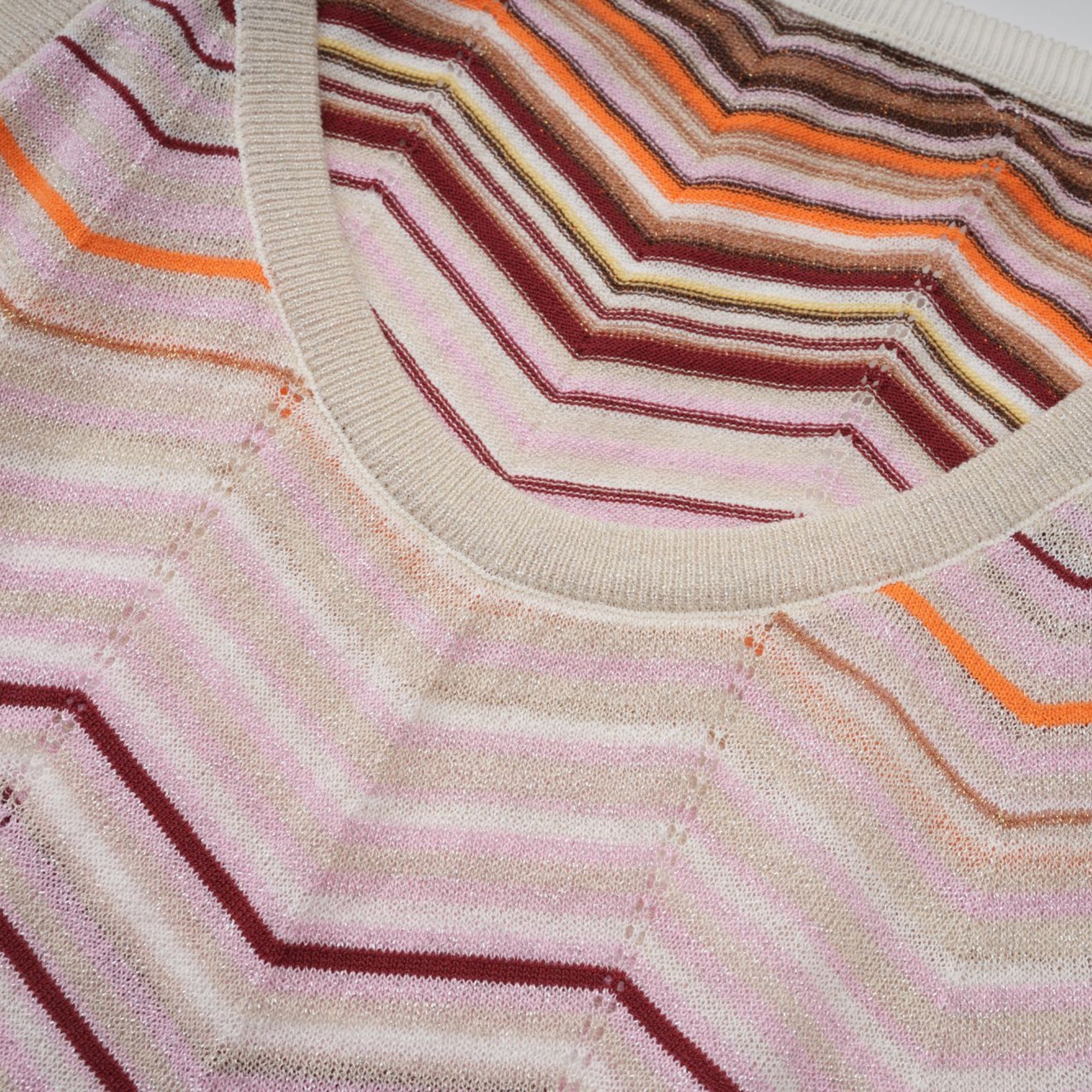 Chloé Neutral Striped Knit Matching Set