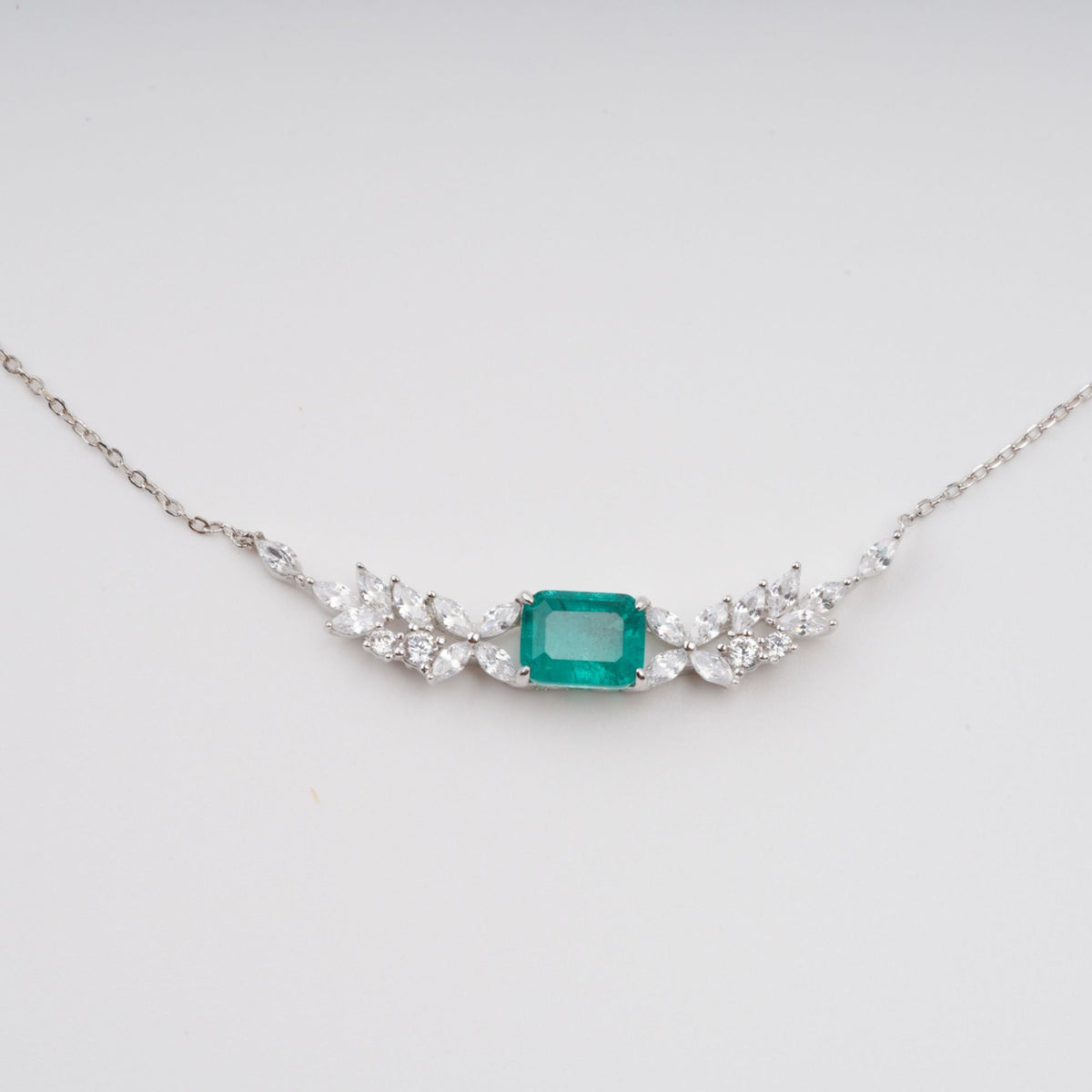 Hilja Green Wing Pendant Sterling Silver Necklace