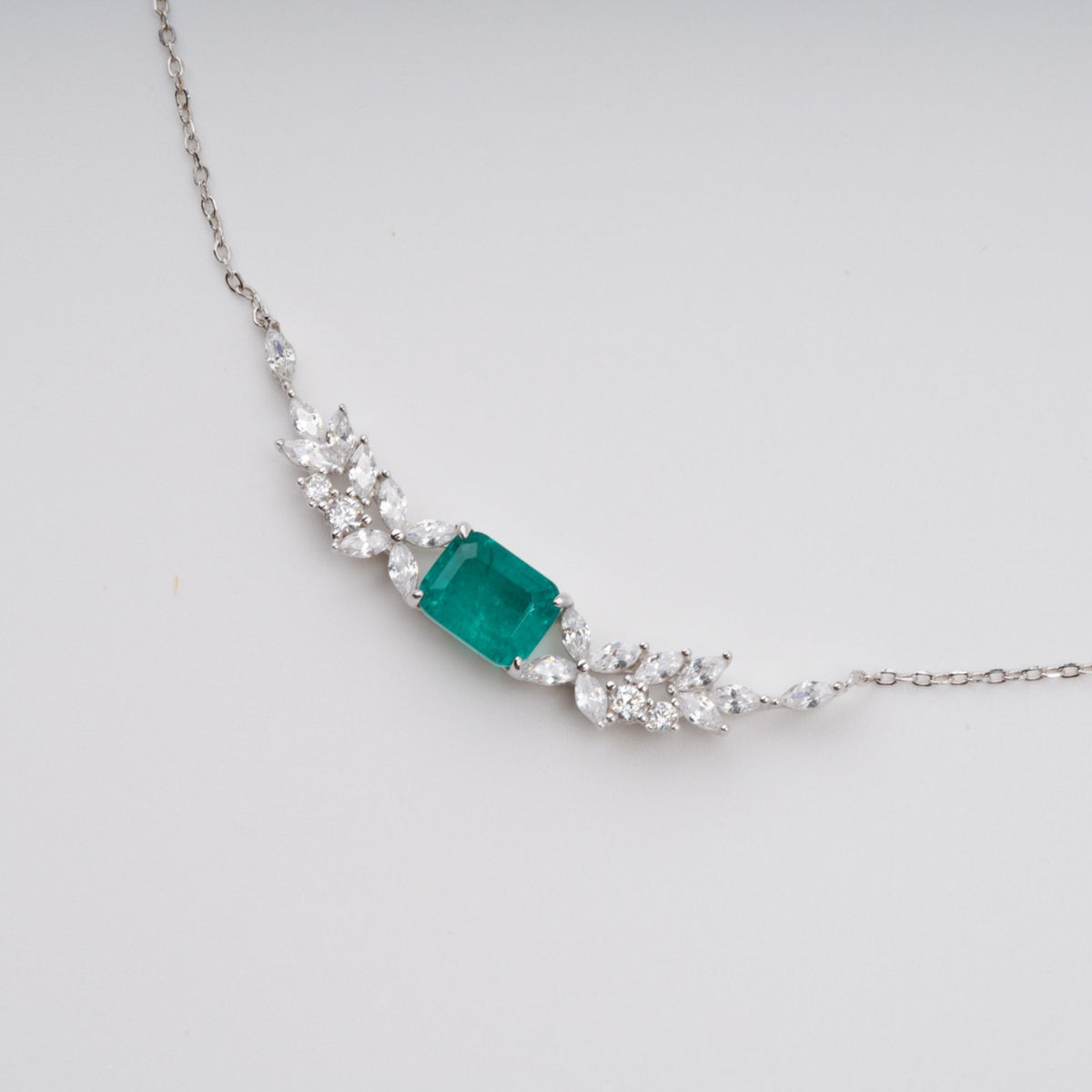 Hilja Green Wing Pendant Sterling Silver Necklace