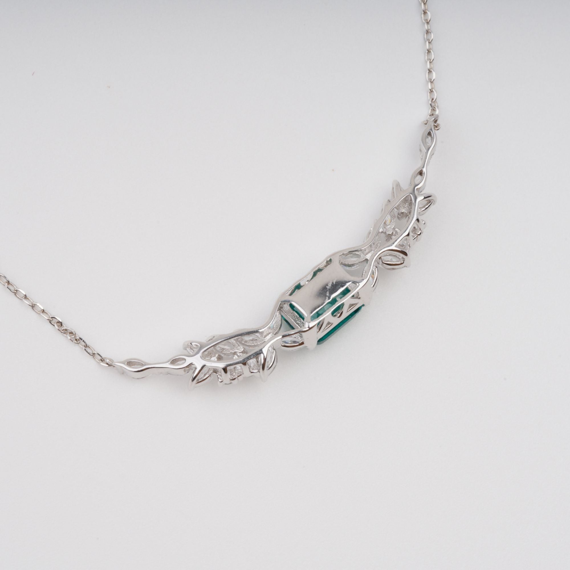 Hilja Green Wing Pendant Sterling Silver Necklace