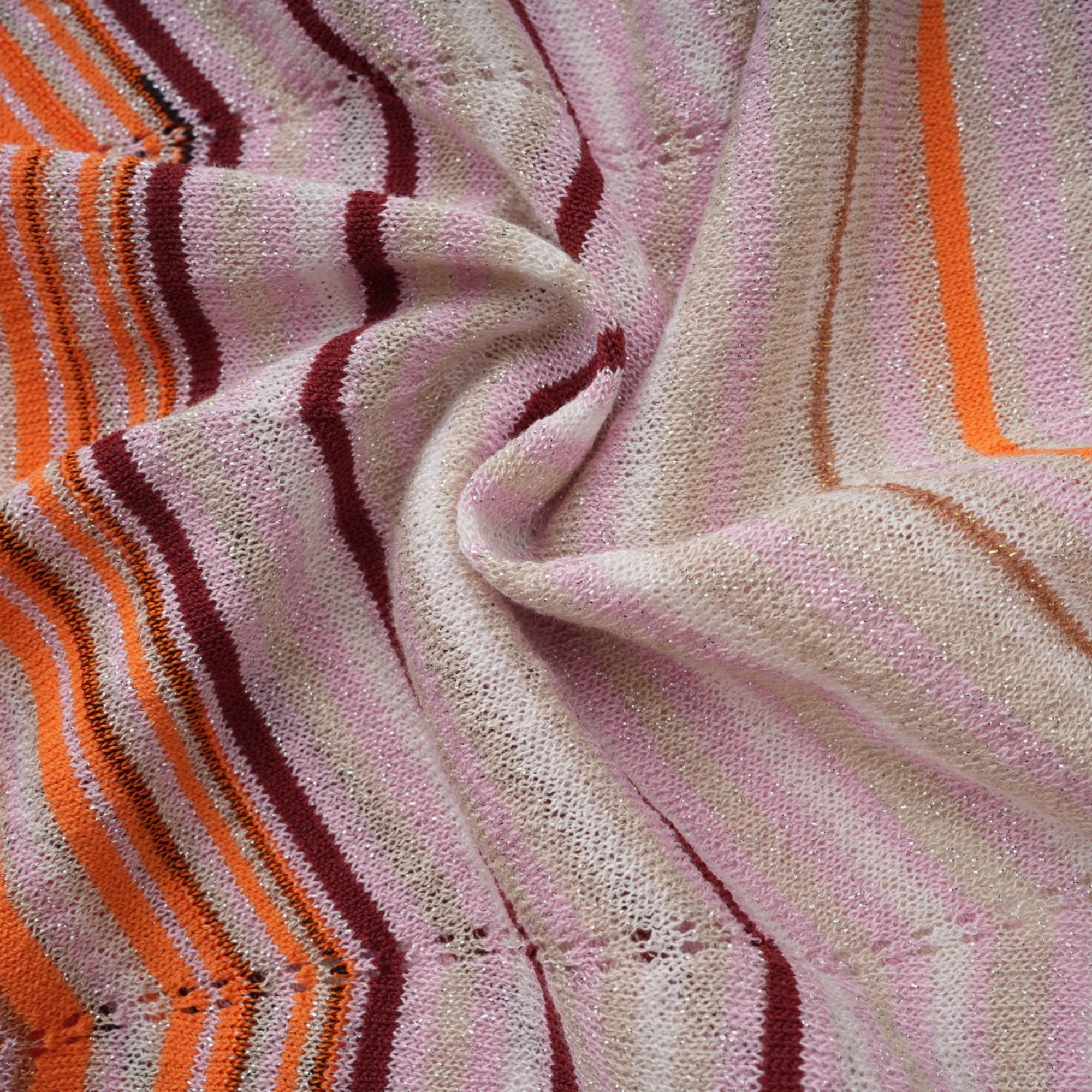 Chloé Neutral Striped Knit Matching Set