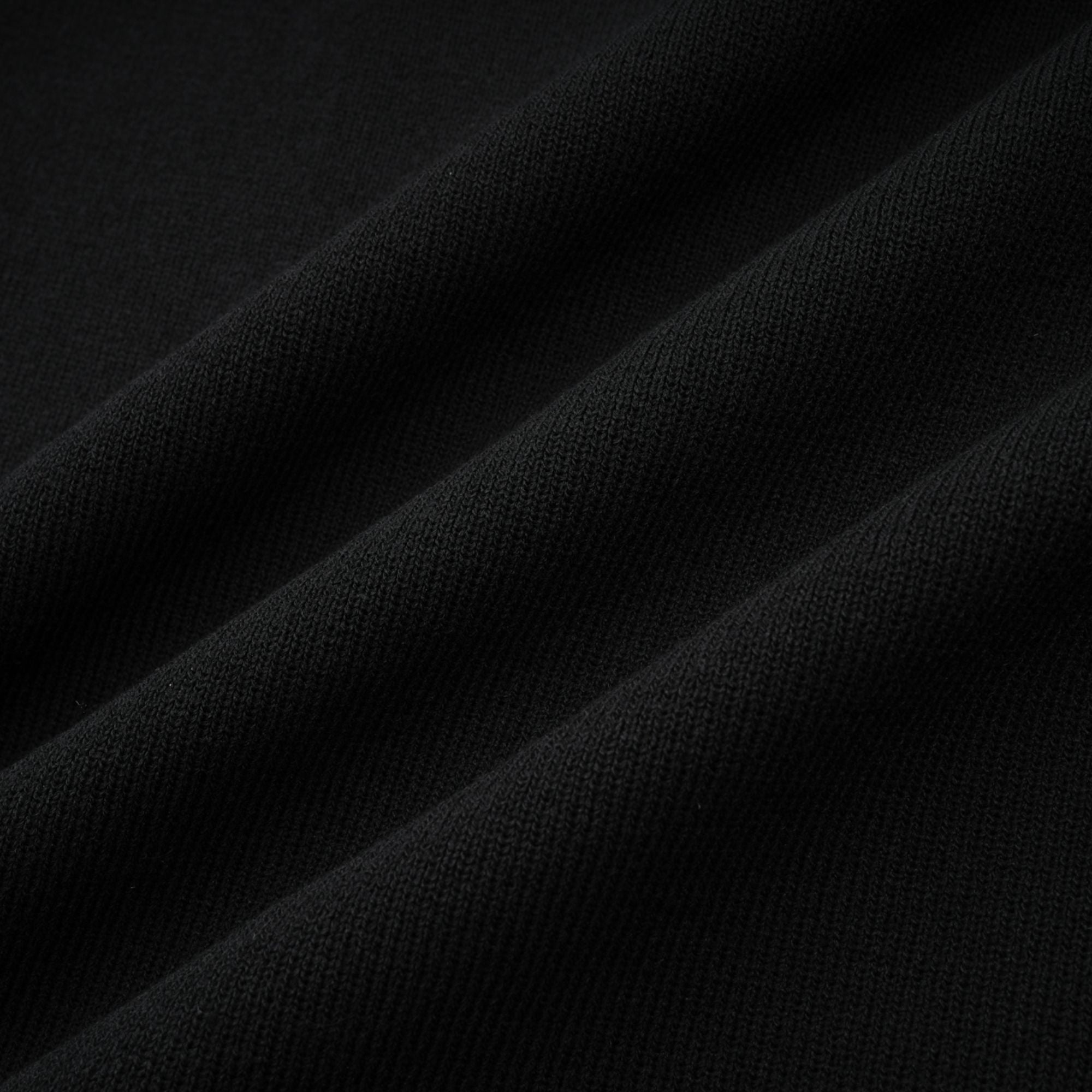 Fabienne black embellished ruffled knitted mini dress