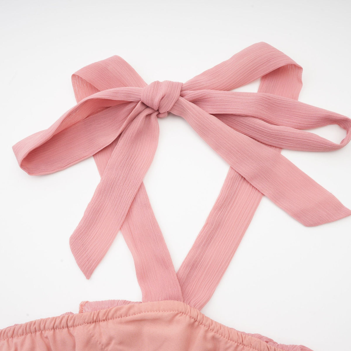 Briar pink tiered halterneck mini dress (Final Sale)