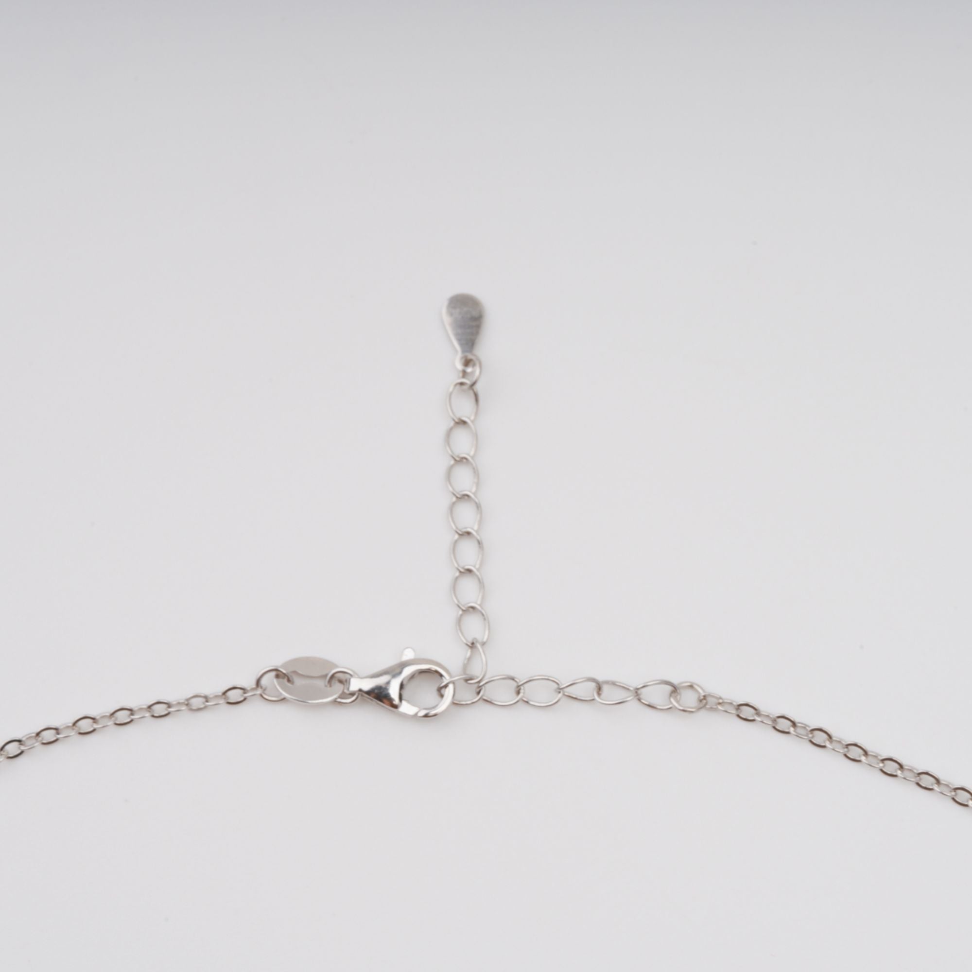 Kaisu Green Oval Gemstone Pendant Sterling Silver Necklace