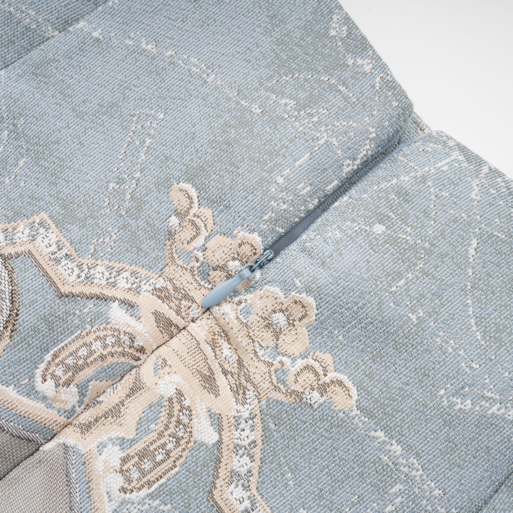 Aliénor blue embroidered mini skirt (Final Sale-US Only)