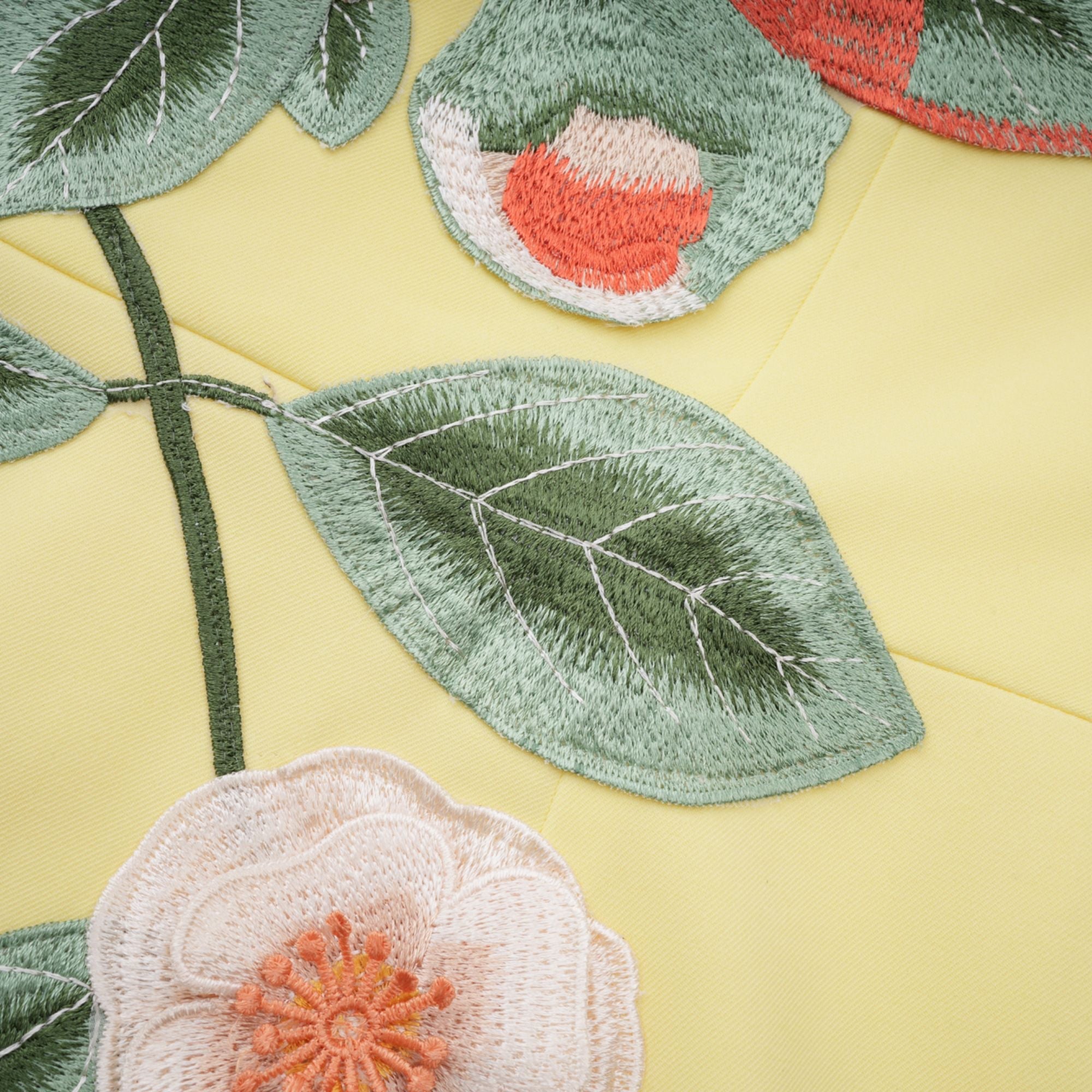 Abigail Yellow Floral Embroidered Mini Dress (Final Sale-US Only)