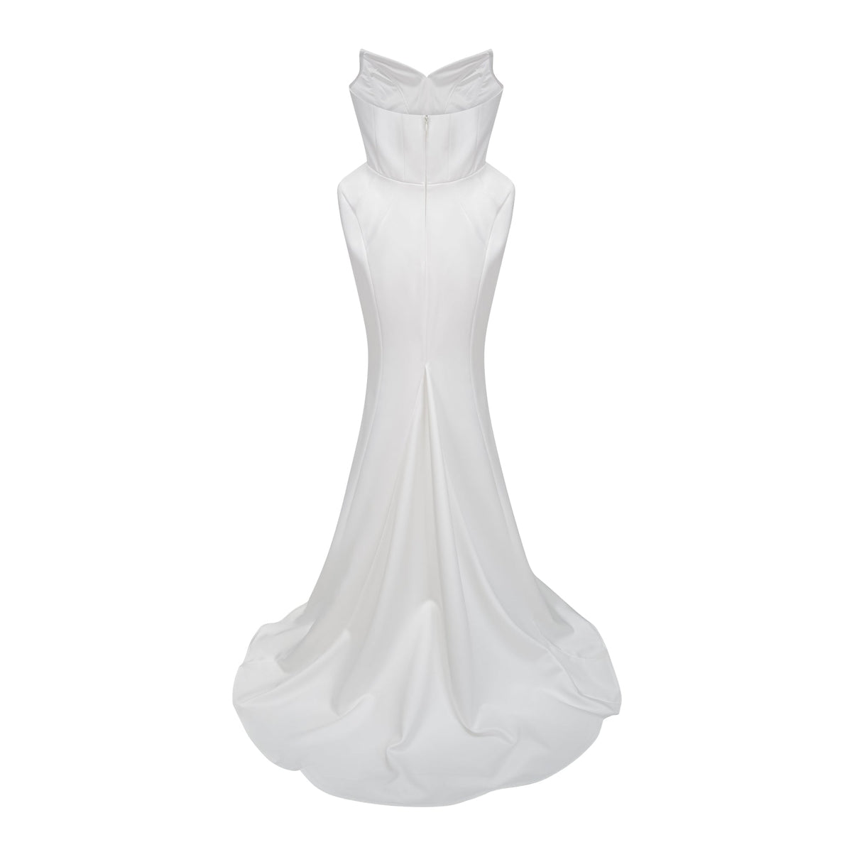 Alba White Barrel Waist Corset Maxi Dress