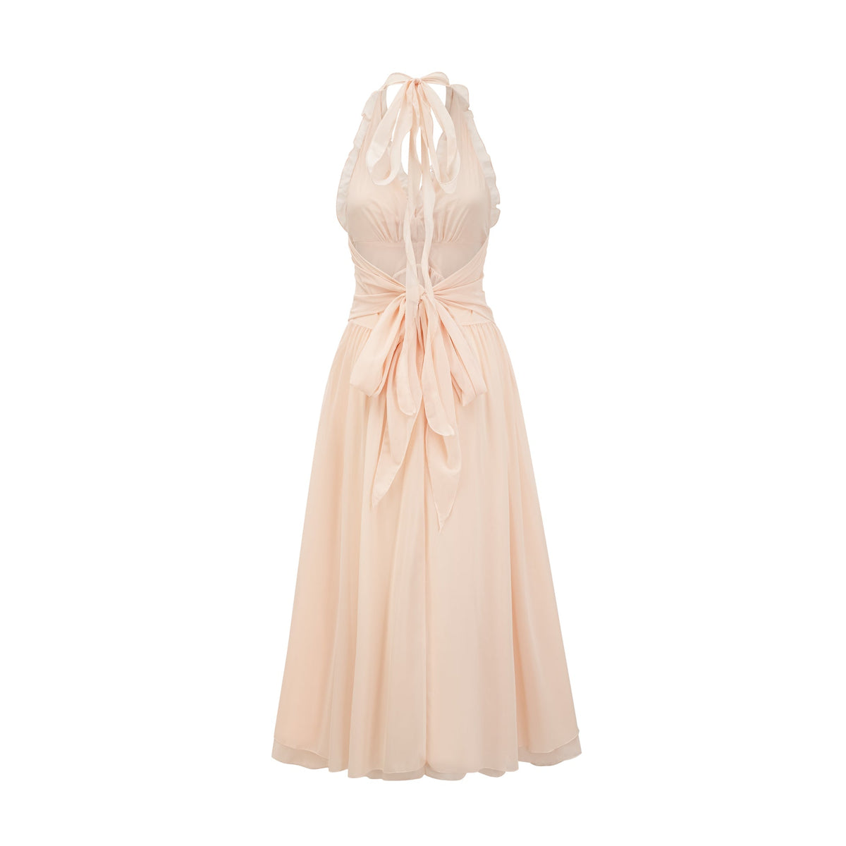 Élodie ruffled faux-flower maxi dress (Final Sale-US Only)