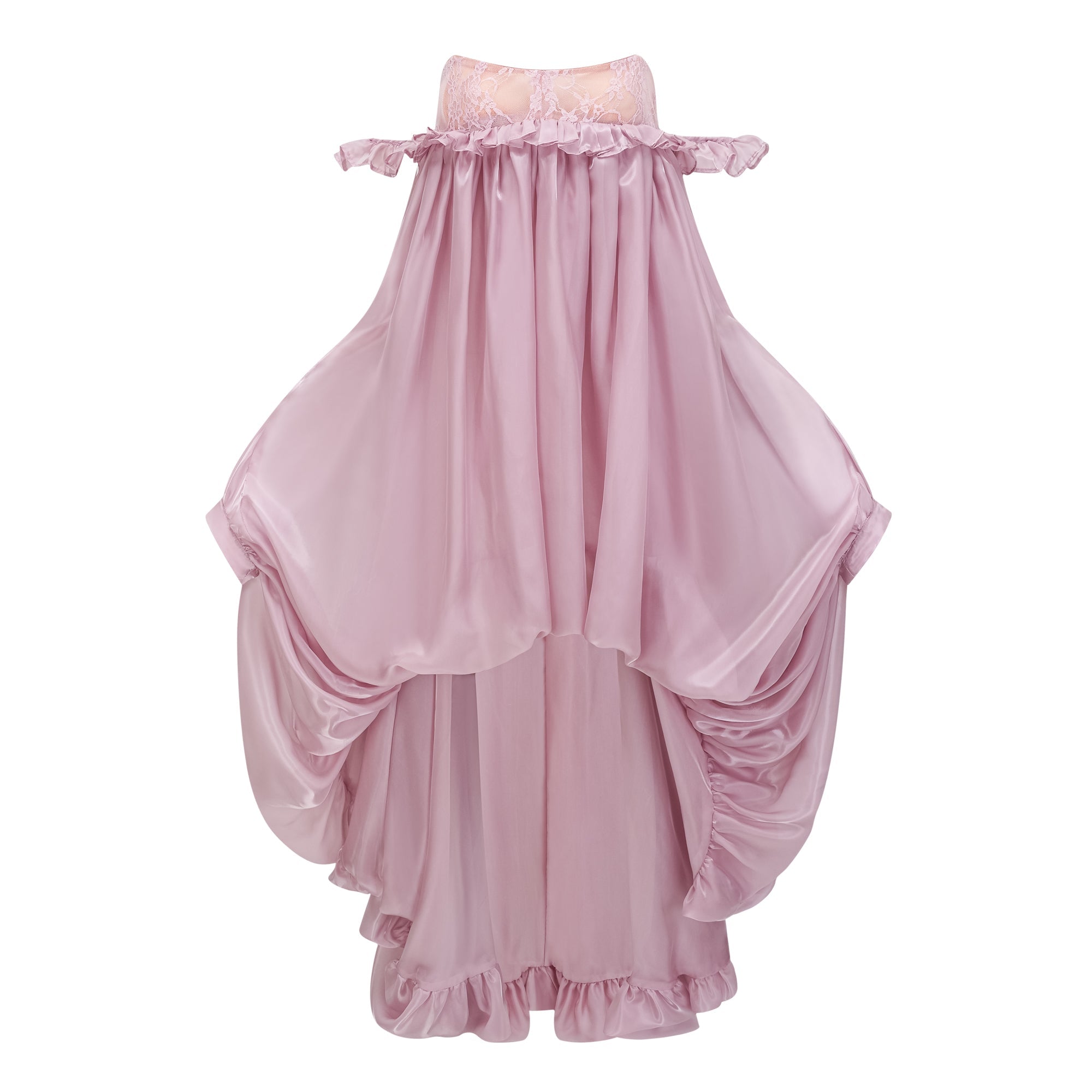Brooklyn Pink Glossy Bubble Hem Mini Dress (Final Sale-US Only)