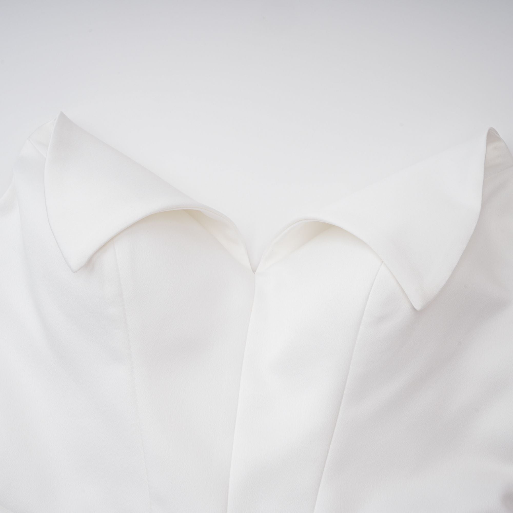 Alba White Barrel Waist Corset Maxi Dress