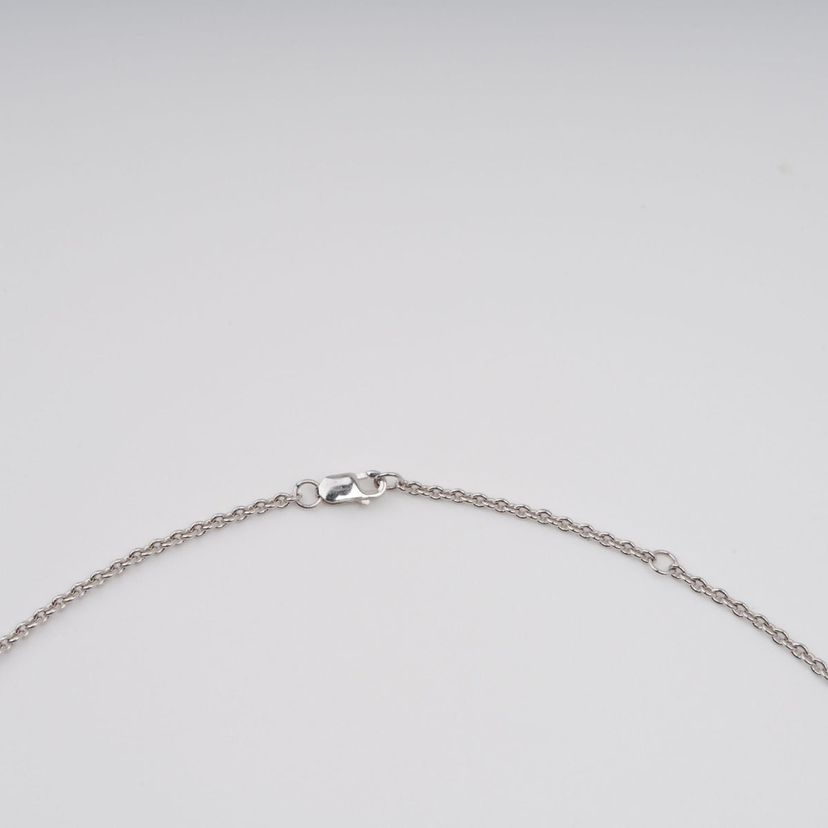 Salli Silver Tone Symmetrical Embellished Sterling Silver Necklace