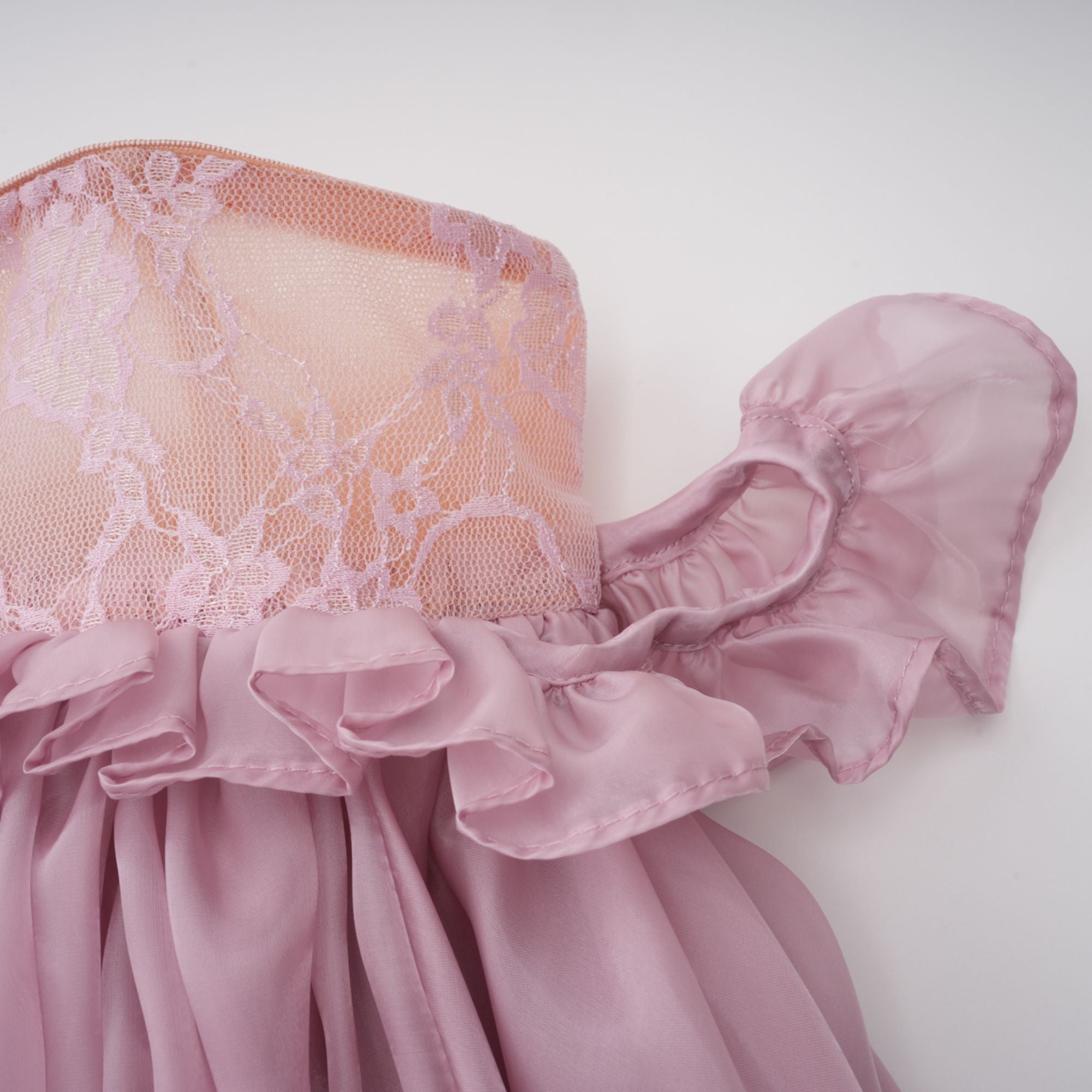 Brooklyn Pink Glossy Bubble Hem Mini Dress (Final Sale-US Only)