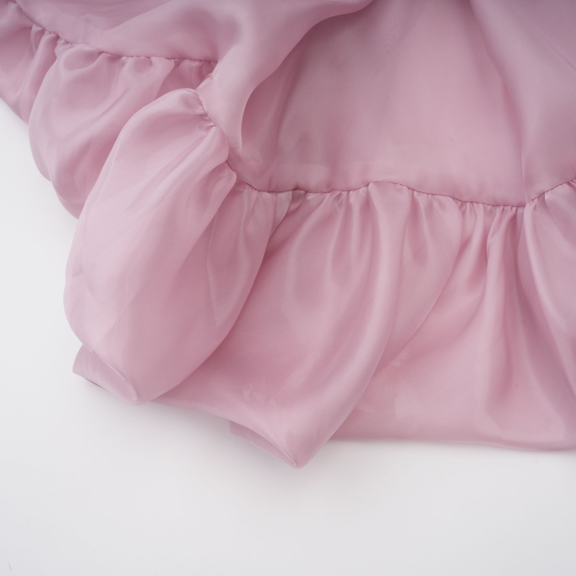 Brooklyn Pink Glossy Bubble Hem Mini Dress