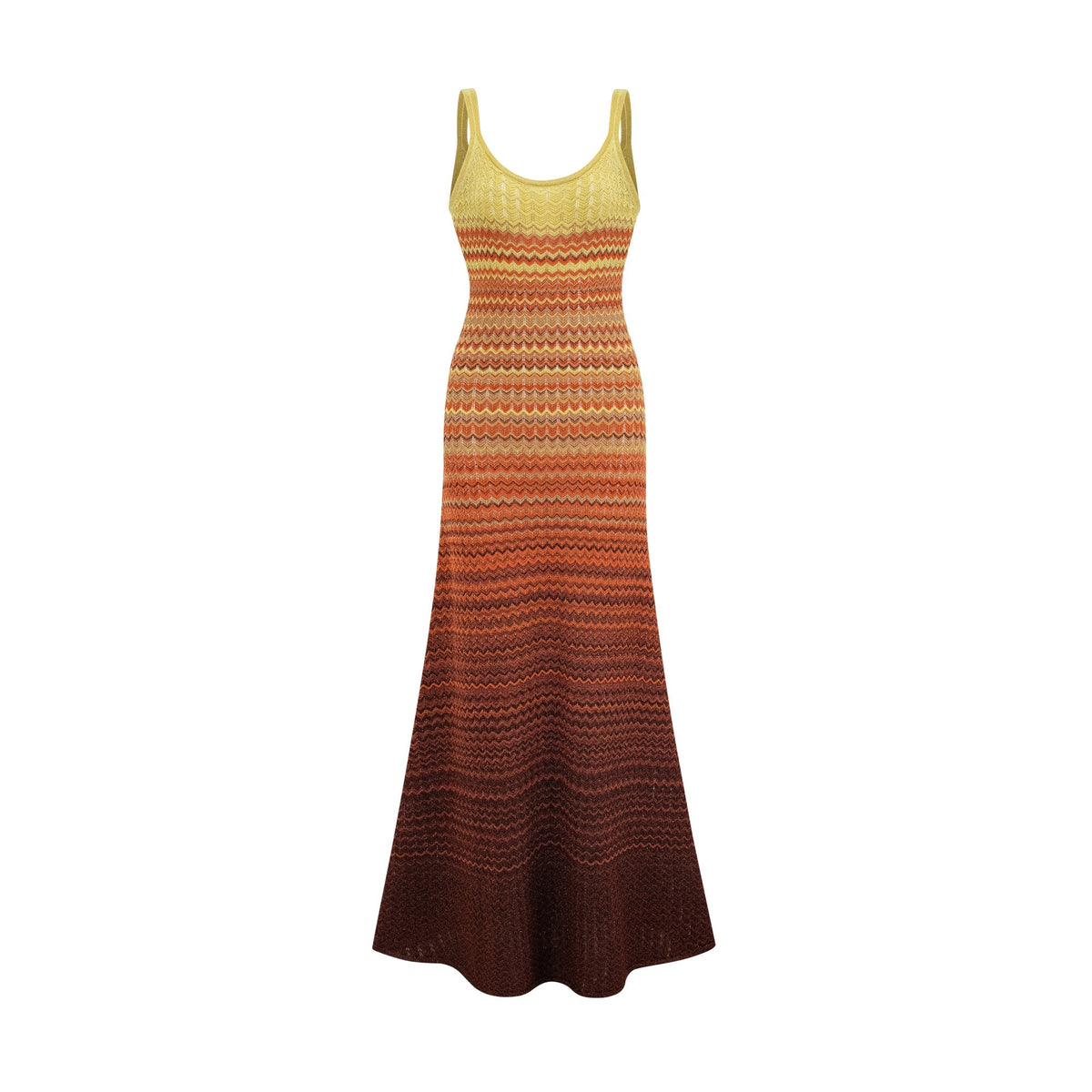 Audrey gradient knitted maxi dress