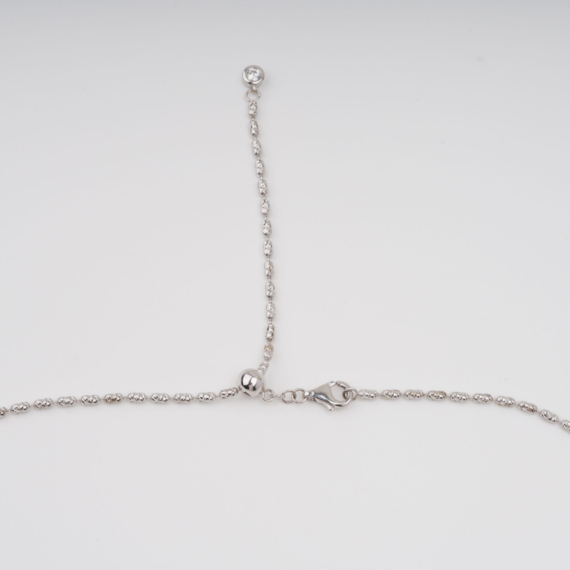 Tuulikki Blue Cross Shaped Pear Cut Gemstone Pendant Sterling Silver Necklace
