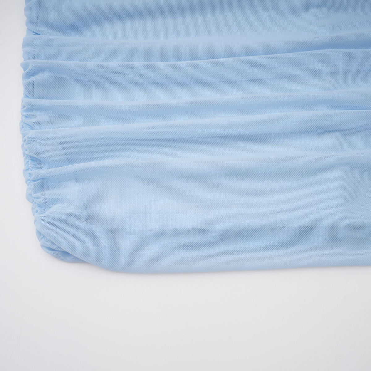 Sylphe Baby-Blue Asymmetrical Pleated Sleeveless Mini Dress (Final Sale-US Only)